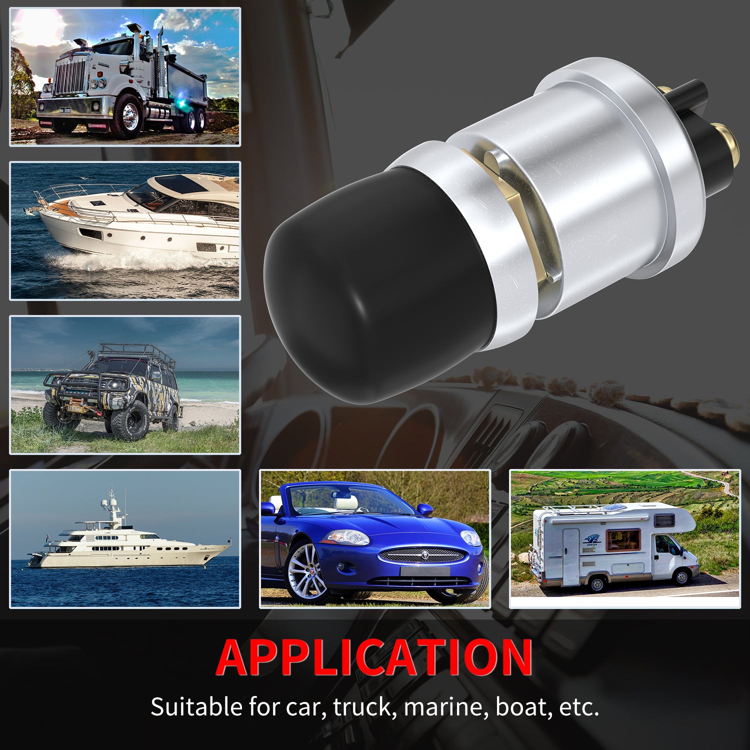 12V / 24V 50A Waterproof Momentary Push Button Starter Switch 4 | +254100720022 12V / 24V 50A Waterproof Momentary Push Button Starter Switch - Image 4