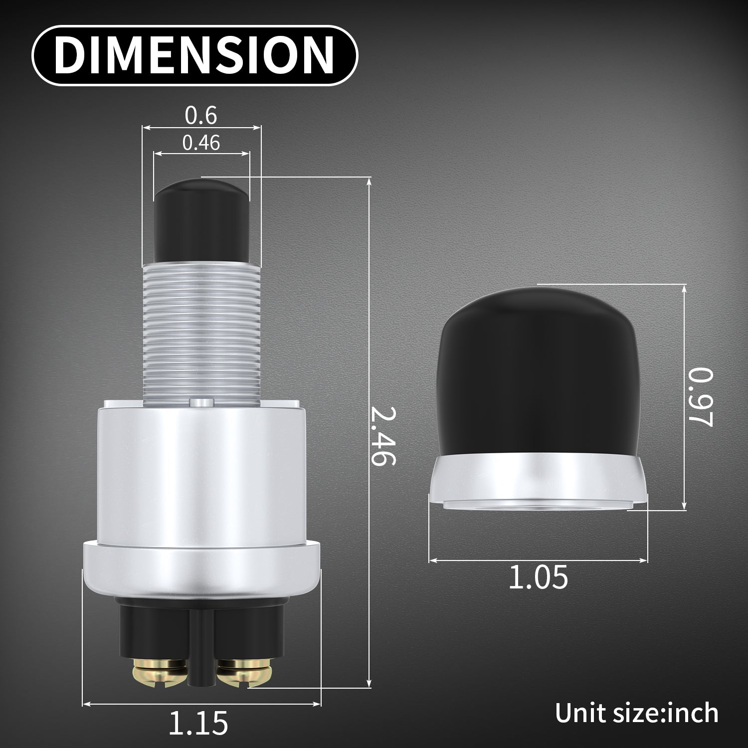12V / 24V 50A Waterproof Momentary Push Button Starter Switch 2 | +254100720022 12V / 24V 50A Waterproof Momentary Push Button Starter Switch - Image 2