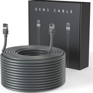 LUCMO Starlink Cable Gen 3 75FT for Starlink Generation 3, Replacement Extension Cable Waterproof (75FT / 23M), Grey 53 | +254100720022 AU2ED2407080Y7FFZ84 | +254100720022