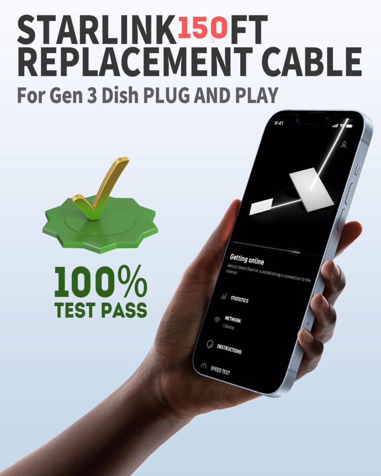 Daqa Tripod Mount, 150ft Cable for Starlink Gen3 - DRC 3 | +254100720022 Daqa Tripod Mount, 150ft Cable for Starlink Gen3 - DRC - Image 3