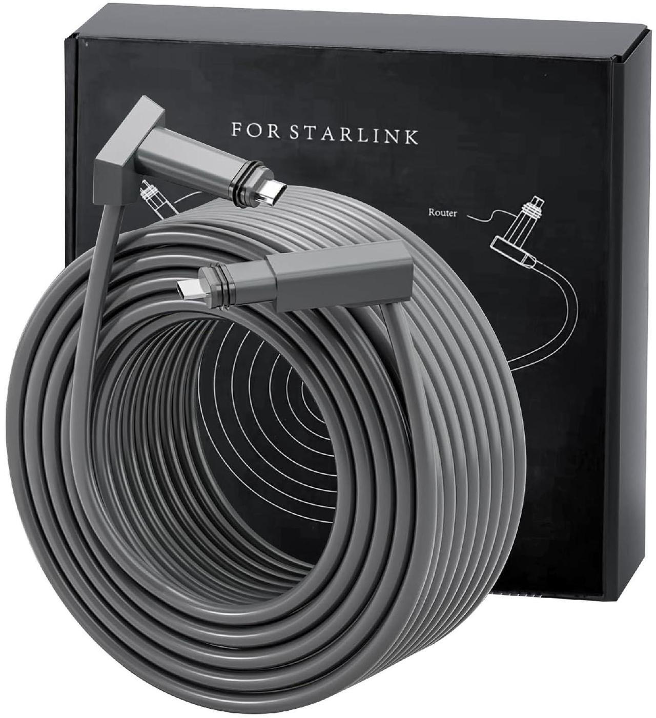 Ybludiy Suitable for Starlink Gen 2 Cable 33FT, Compatible with Satellite Rectangular V2 Extension Cable, Gray end Cap, Indoor and Outdoor Waterproof Starlink Accessories (33FT/10M) - DRC 1 | +254100720022 Ybludiy Suitable for Starlink Gen 2 Cable 33FT, Compatible with Satellite Rectangular V2 Extension Cable, Gray end Cap, Indoor and Outdoor Waterproof Starlink Accessories (33FT/10M) - DRC