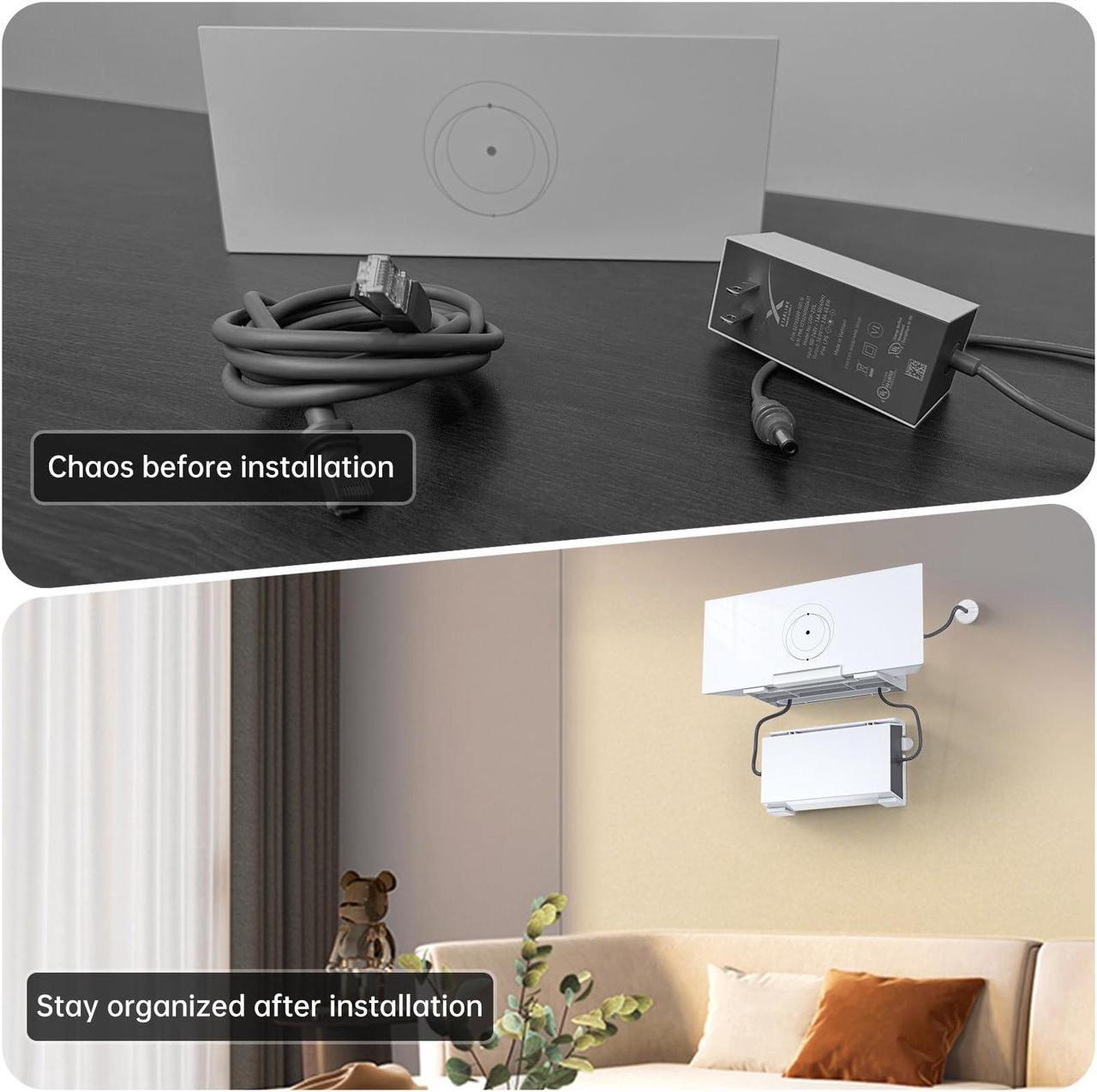 MSAFF 2 in 1 Starlink Gen 3 Router Mount & StarLink V3 Power Supply Brackets Holder - Star Link Internet Kit Satellite, Signal Integrity Space Saving, ABS Stability Wall Holder - DRC 4 | +254100720022 MSAFF 2 in 1 Starlink Gen 3 Router Mount & StarLink V3 Power Supply Brackets Holder - Star Link Internet Kit Satellite, Signal Integrity Space Saving, ABS Stability Wall Holder - DRC - Image 4