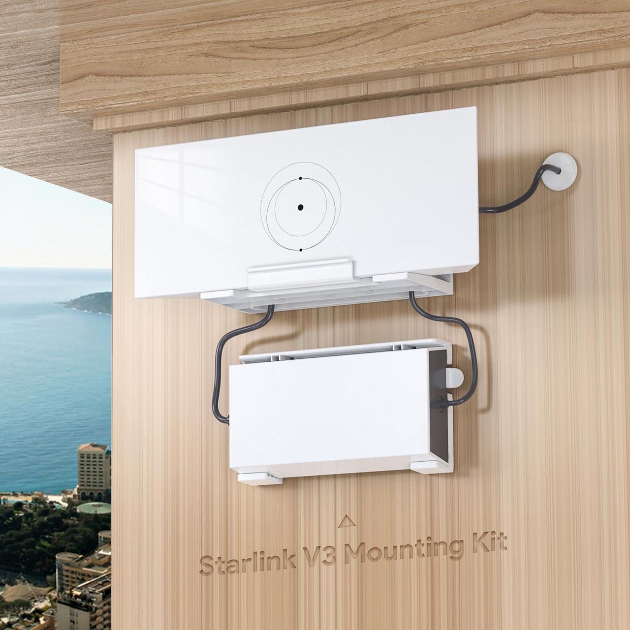 MSAFF 2 in 1 Starlink Gen 3 Router Mount & StarLink V3 Power Supply Brackets Holder - Star Link Internet Kit Satellite, Signal Integrity Space Saving, ABS Stability Wall Holder - DRC 5 | +254100720022 MSAFF 2 in 1 Starlink Gen 3 Router Mount & StarLink V3 Power Supply Brackets Holder - Star Link Internet Kit Satellite, Signal Integrity Space Saving, ABS Stability Wall Holder - DRC - Image 5