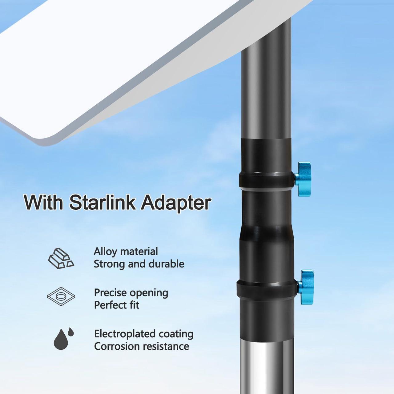 DNShorix Starlink Pole Mount, Starlink RV Mount Kit Features a Durable 1.5'' Diameter Pole, 7ft Starlink Ground Pole Mount, Starlink Gen 2 Pipe Adapter Included 2 | +254100720022 DNShorix Starlink Pole Mount, Starlink RV Mount Kit Features a Durable 1.5'' Diameter Pole, 7ft Starlink Ground Pole Mount, Starlink Gen 2 Pipe Adapter Included - Image 2