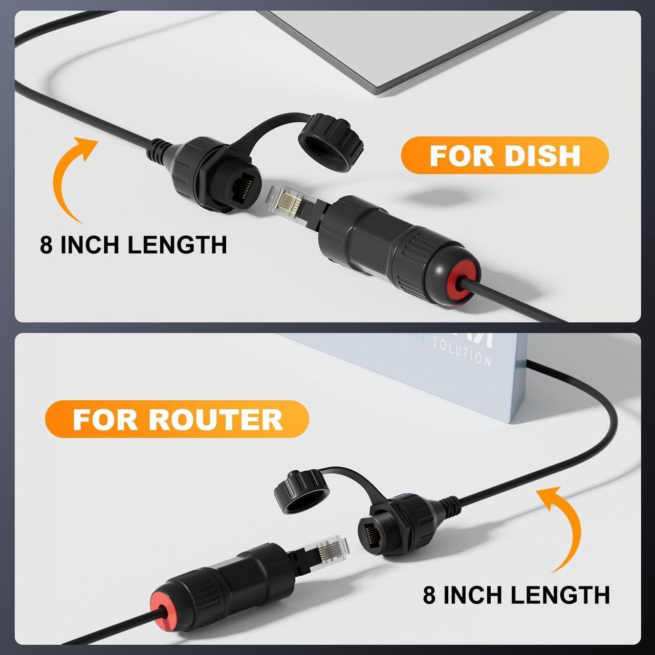 BarBaren Starlink Gen 3/Mini Ethernet Adapter, Starlink Gen 3/Mini Ethernet Cable SPX to RJ45 Adapter Connector for Starlink V3 (Rev.4)/Mini Dishy and Router Waterproof-1 Pack - DRC 3 | +254100720022 BarBaren Starlink Gen 3/Mini Ethernet Adapter, Starlink Gen 3/Mini Ethernet Cable SPX to RJ45 Adapter Connector for Starlink V3 (Rev.4)/Mini Dishy and Router Waterproof-1 Pack - DRC - Image 3