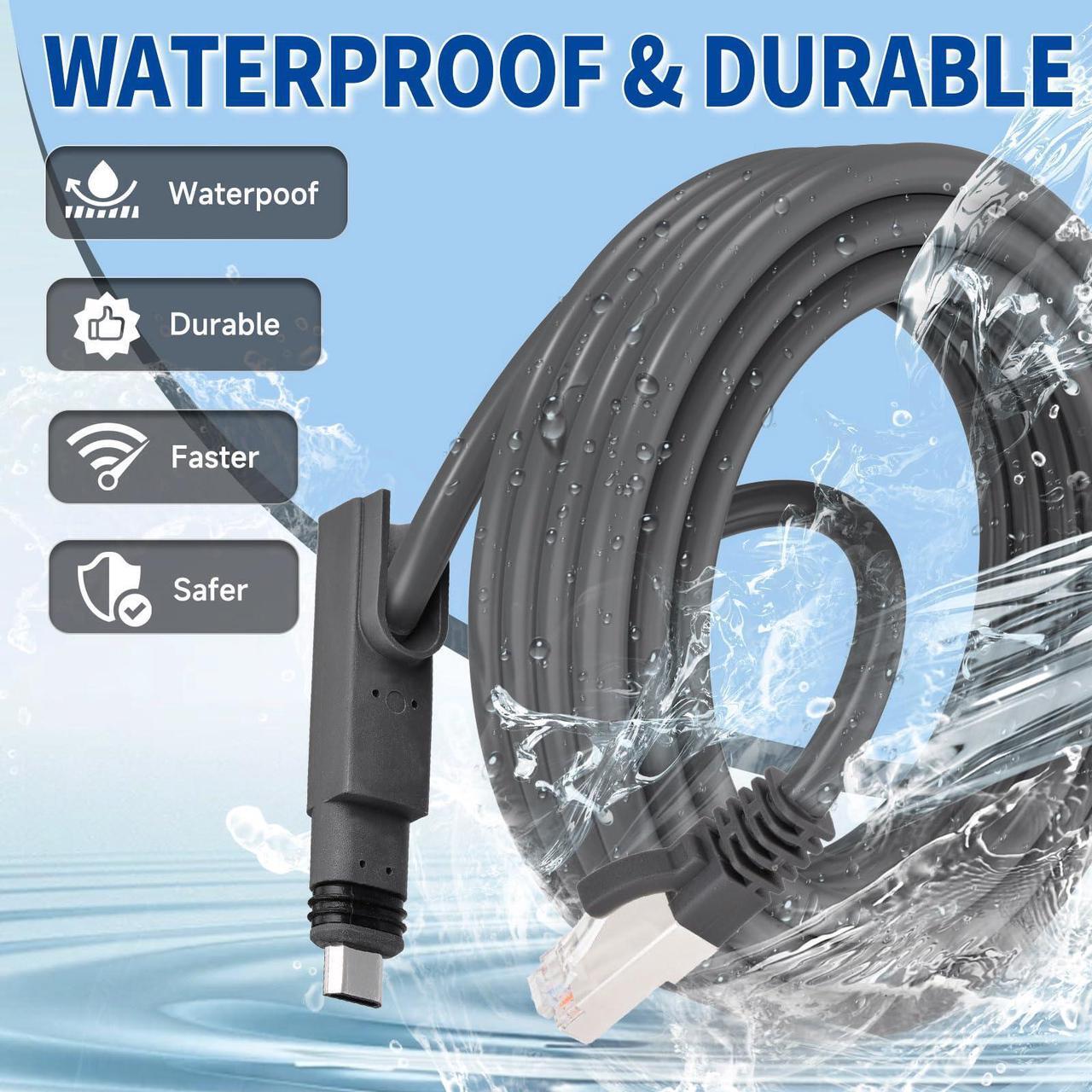 SZSAUTO 20Ft Waterproof SPX to RJ45 Network Port Connector Replacement Cable for Starlink Gen 2 V 2 Dish Satellite Direct Connection to Routers -for Starlink Gen 2 Dish RV Camping Travel Cable Replace 5 | +254100720022 SZSAUTO 20Ft Waterproof SPX to RJ45 Network Port Connector Replacement Cable for Starlink Gen 2 V 2 Dish Satellite Direct Connection to Routers -for Starlink Gen 2 Dish RV Camping Travel Cable Replace - Image 5
