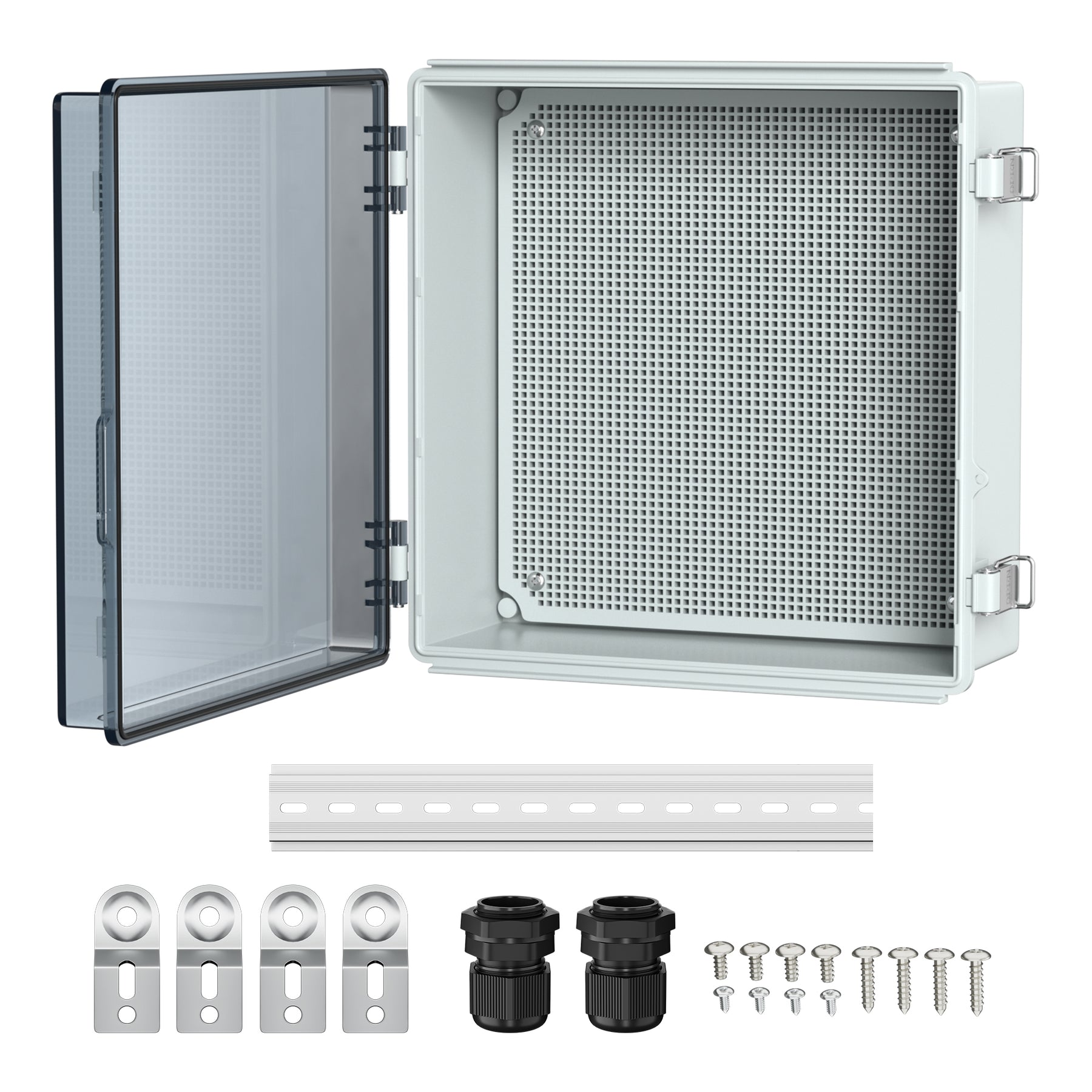 Outdoor Electrical Junction Box with Transparent Cover - 13.2"x13.2"x5.2"-DRC 1 | +254100720022 Outdoor Electrical Junction Box with Transparent Cover - 13.2"x13.2"x5.2"-DRC