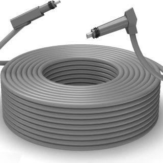 Voicinlili Starlink Rectangular Satellite V2 100Ft Replacement Cable, Starlink Extension Cable, Router