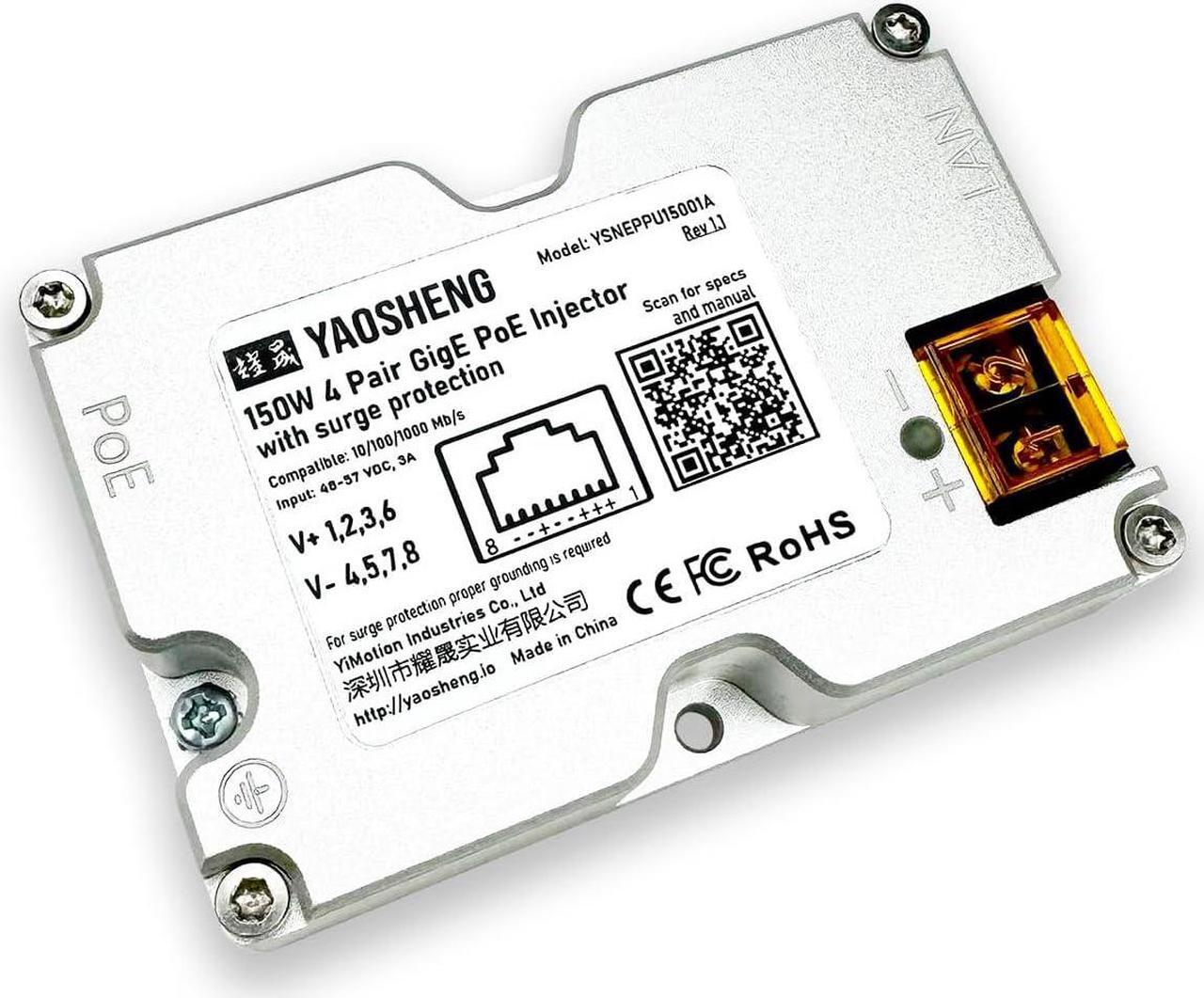 150W GigE Passive PoE Injector with Surge Protection, Developed for Starlink pinout. By DT 1 | +254100720022 150W GigE Passive PoE Injector with Surge Protection, Developed for Starlink pinout. By DT