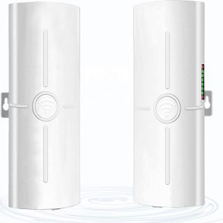 point to point wireless bridge outdoor,Starlink Internet Kit Satellite Complete Set,5.8G 3KM High-Speed Ethernet,100/1000Mbps RJ45 LAN Port,14dBi High-Gain Antenna,IP65,Waterproof,2-Pack