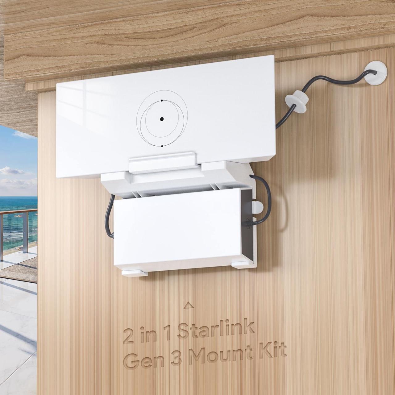XLTTYWL Starlink Gen 3 Mount, All in One Starlink Standard V3 Mesh Router and Starlink Gen 3 Power Supply Mounting Kit with Two Starlink Grommet for Starlink V3&Gen 3 High Performance Standard Dishy 4 | +254100720022 XLTTYWL Starlink Gen 3 Mount, All in One Starlink Standard V3 Mesh Router and Starlink Gen 3 Power Supply Mounting Kit with Two Starlink Grommet for Starlink V3&Gen 3 High Performance Standard Dishy - Image 4