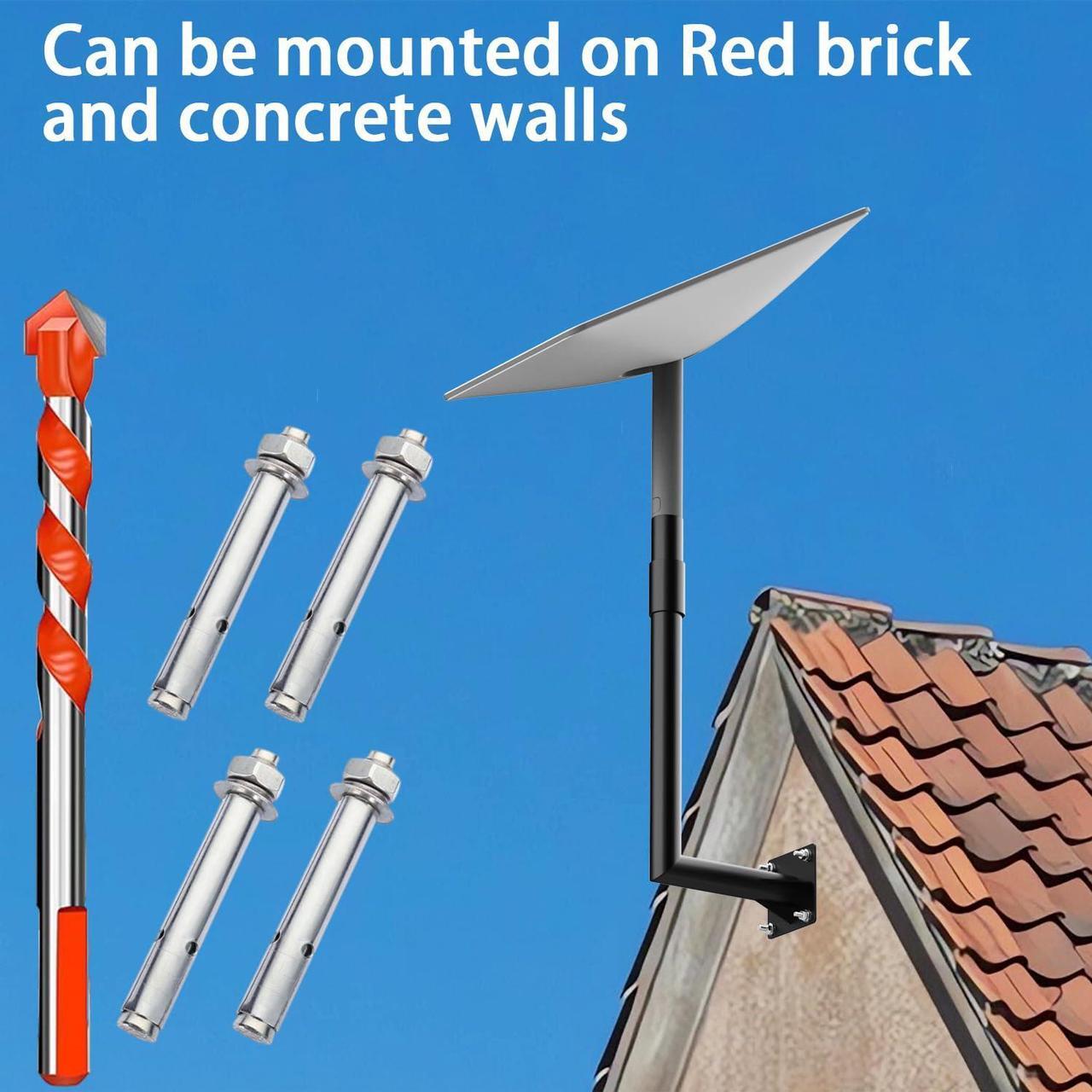 wuutyty Click-in Design Starlink Mounting Kit, Starlink Long Wall Mount, Starlink Pole Mount, Starlink Mount, for Starlink Internet Kit Satellite (Include Screws & Drill bit & Cable Clips) - DRC 3 | +254100720022 wuutyty Click-in Design Starlink Mounting Kit, Starlink Long Wall Mount, Starlink Pole Mount, Starlink Mount, for Starlink Internet Kit Satellite (Include Screws & Drill bit & Cable Clips) - DRC - Image 3