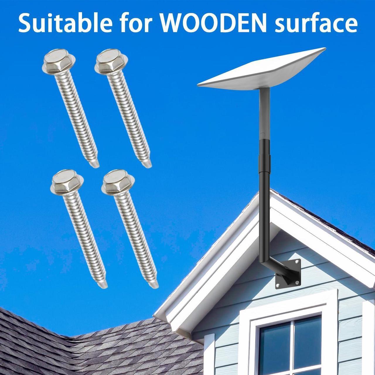wuutyty Click-in Design Starlink Mounting Kit, Starlink Long Wall Mount, Starlink Pole Mount, Starlink Mount, for Starlink Internet Kit Satellite (Include Screws & Drill bit & Cable Clips) - DRC 4 | +254100720022 wuutyty Click-in Design Starlink Mounting Kit, Starlink Long Wall Mount, Starlink Pole Mount, Starlink Mount, for Starlink Internet Kit Satellite (Include Screws & Drill bit & Cable Clips) - DRC - Image 4