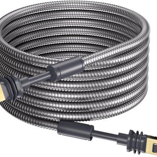 STARGEAR for Starlink Cable Gen3, 5M/16.4FT Heavy Duty Armored Cable for Starlink Standard Gen 3/Mini Stainless Steel Sleeve Outdoor Waterproof Chew Proof 22 | +254100720022 BKUMD24123014QEYTE6 | +254100720022