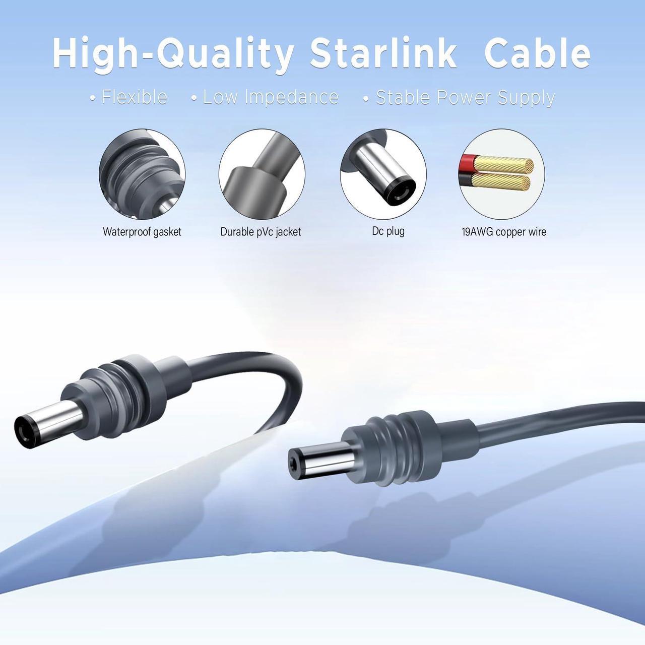 Starlink Mini Cable Replacement DC Power Cable for Starlink Mini Charging Cord Waterproof Outdoor 5M/16.5Ft - DRC 2 | +254100720022 Starlink Mini Cable Replacement DC Power Cable for Starlink Mini Charging Cord Waterproof Outdoor 5M/16.5Ft - DRC - Image 2