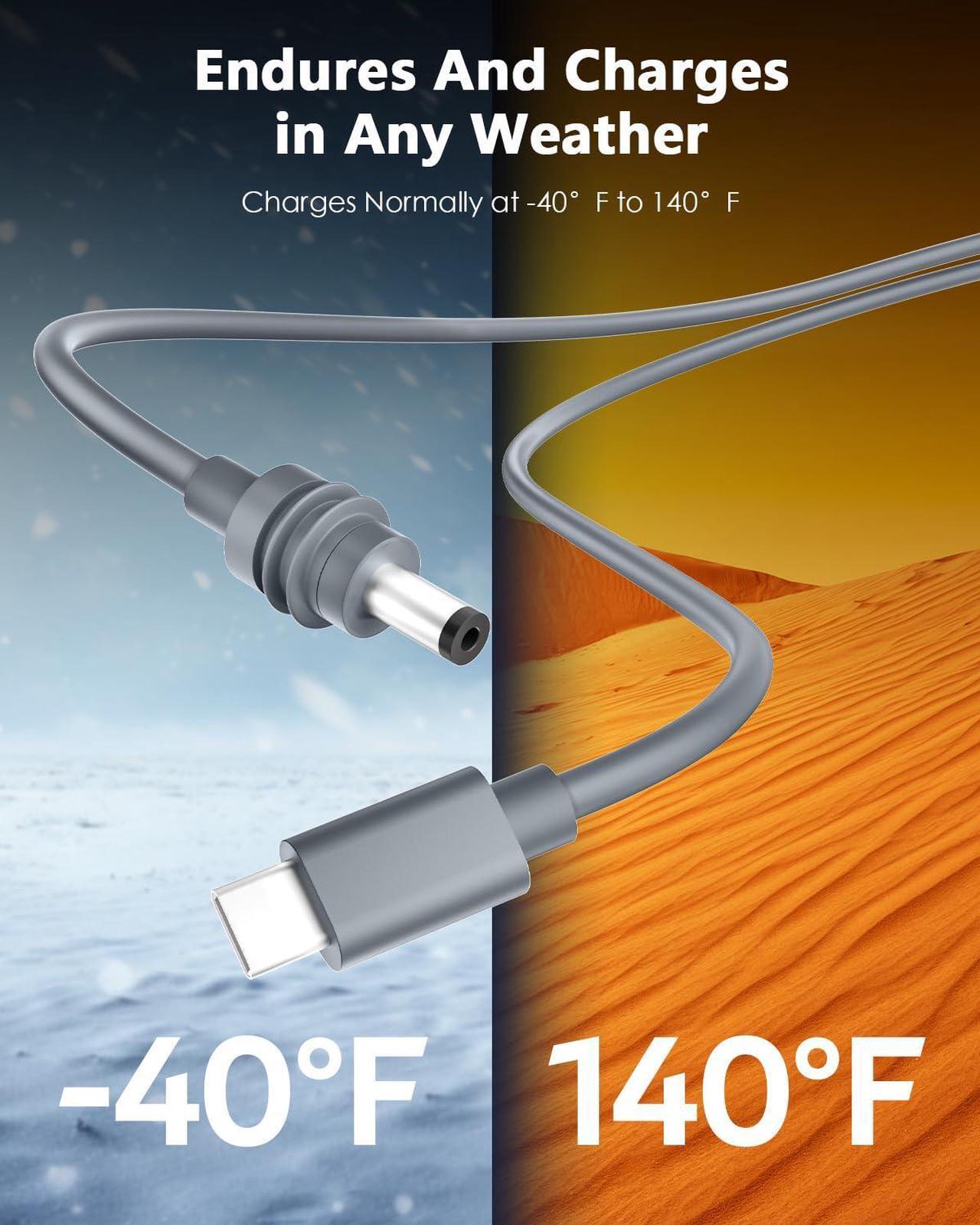 ADINEL Starlink Mini USB C to DC Power Cord, 50FT Starlink Mini Cable,Type C Input to DC 20V 5A Barrel Jack Cable Work with 100W PD Charger and PD Power Bank Waterproof 18AWG 15M 5 | +254100720022 ADINEL Starlink Mini USB C to DC Power Cord, 50FT Starlink Mini Cable,Type C Input to DC 20V 5A Barrel Jack Cable Work with 100W PD Charger and PD Power Bank Waterproof 18AWG 15M - Image 5