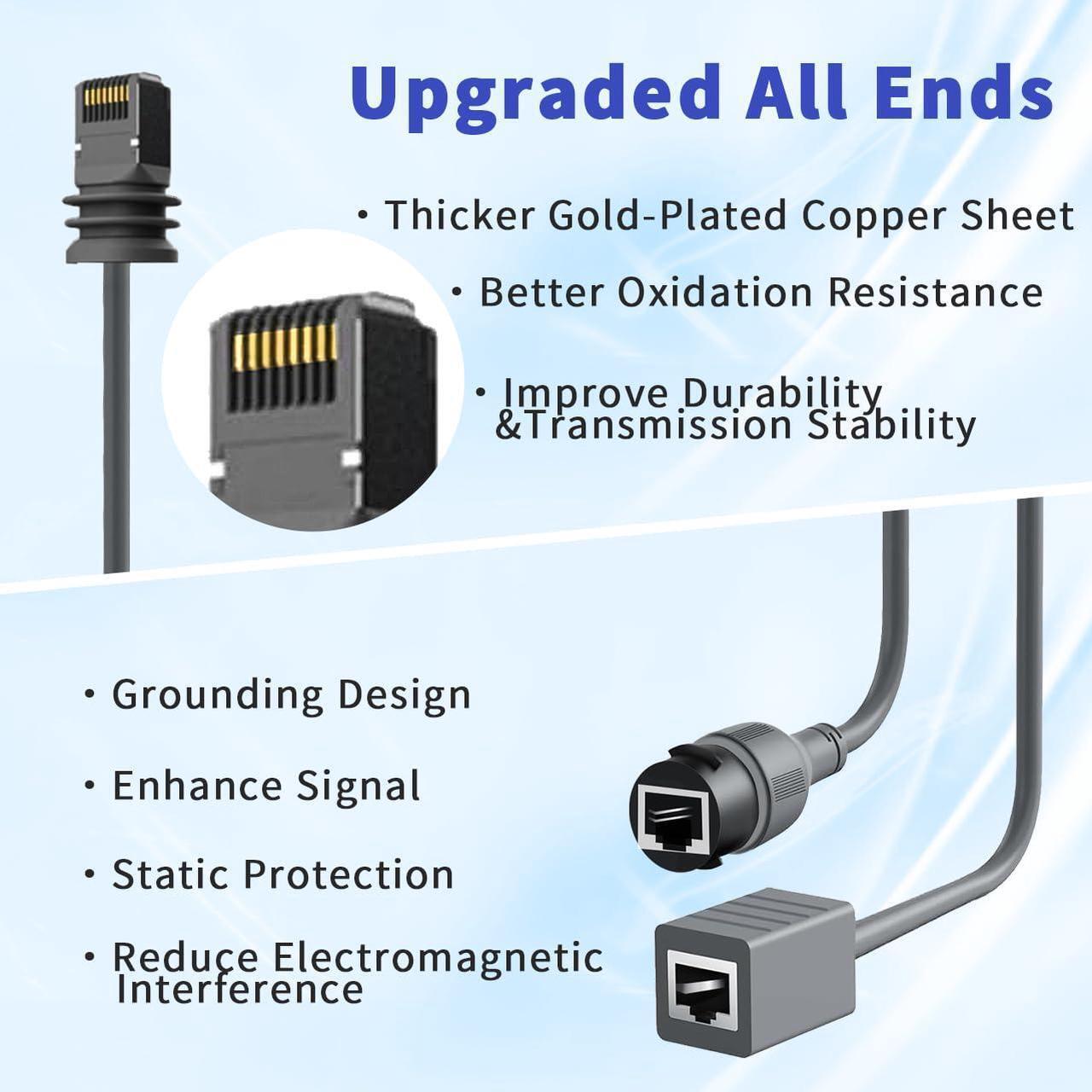 for Starlink Ethernet Adapter Gen 3/Mini, 1000 Mbps Starlink Cable SPX to RJ45 for Starlink V3 (Rev.4) Dishy and Router Accessories, Cable Extension to Starlink Mini/Gen 3 for House/Camping (Both) 4 | +254100720022 for Starlink Ethernet Adapter Gen 3/Mini, 1000 Mbps Starlink Cable SPX to RJ45 for Starlink V3 (Rev.4) Dishy and Router Accessories, Cable Extension to Starlink Mini/Gen 3 for House/Camping (Both) - Image 4