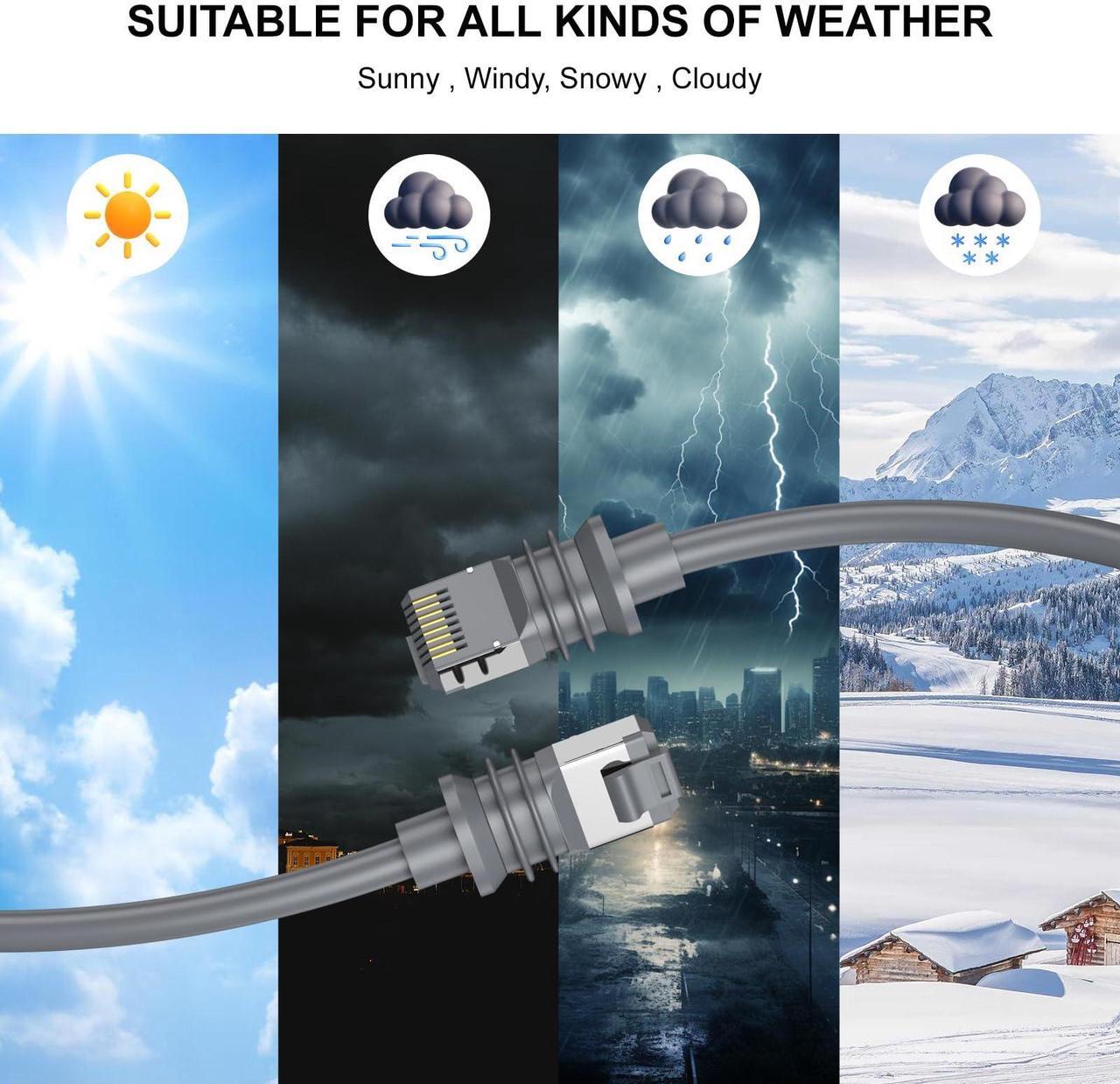 Starlink Gen 3 Cable, Starlink Cable 150FT, Replacement Extension Cable Waterproof Standard Starlink V3 Cable, Grey(150FT/46M) - DRC 5 | +254100720022 Starlink Gen 3 Cable, Starlink Cable 150FT, Replacement Extension Cable Waterproof Standard Starlink V3 Cable, Grey(150FT/46M) - DRC - Image 5