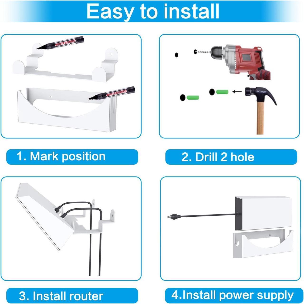 Starlink Gen 3 Mount, 2 in 1 Metal Wall Mount Kit for Starlink Gen 3 Mesh Router and Starlink Gen Power Supply, Starlink Wall Holder Kit, High Performance and Signal Integrity 5 | +254100720022 Starlink Gen 3 Mount, 2 in 1 Metal Wall Mount Kit for Starlink Gen 3 Mesh Router and Starlink Gen Power Supply, Starlink Wall Holder Kit, High Performance and Signal Integrity - Image 5