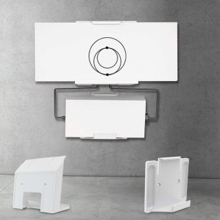 TERHKB Starlink Gen 3 Mount & Router & Power Supply Mounting Kit, White Plastic Wall Mount or Adhesive Mount, Supports Installation Without Drilling Holes 64 | +254100720022 BRESD2505130XC82H42 | +254100720022