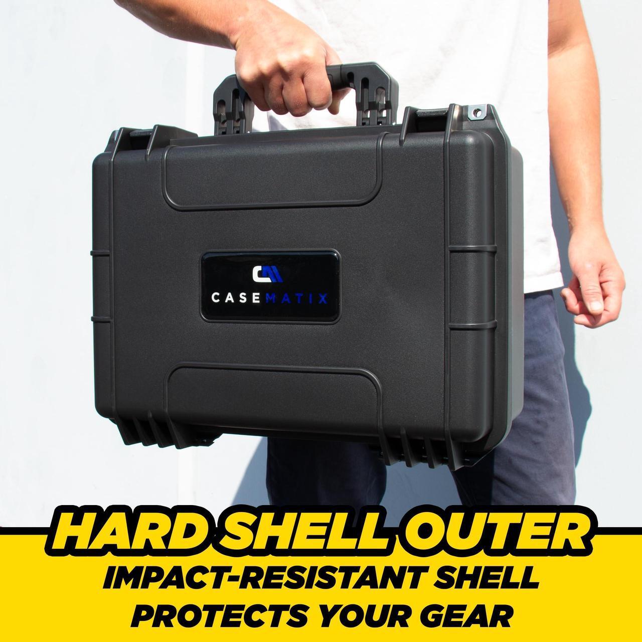 CASEMATIX Waterproof Travel Case Compatible with Starlink Mini Dish, Mount, Cables, Power Supply & More - Professionally Cut Impact Resistant Closed Cell Foam With Separate Storage For Accessories 2 | +254100720022 CASEMATIX Waterproof Travel Case Compatible with Starlink Mini Dish, Mount, Cables, Power Supply & More - Professionally Cut Impact Resistant Closed Cell Foam With Separate Storage For Accessories - Image 2