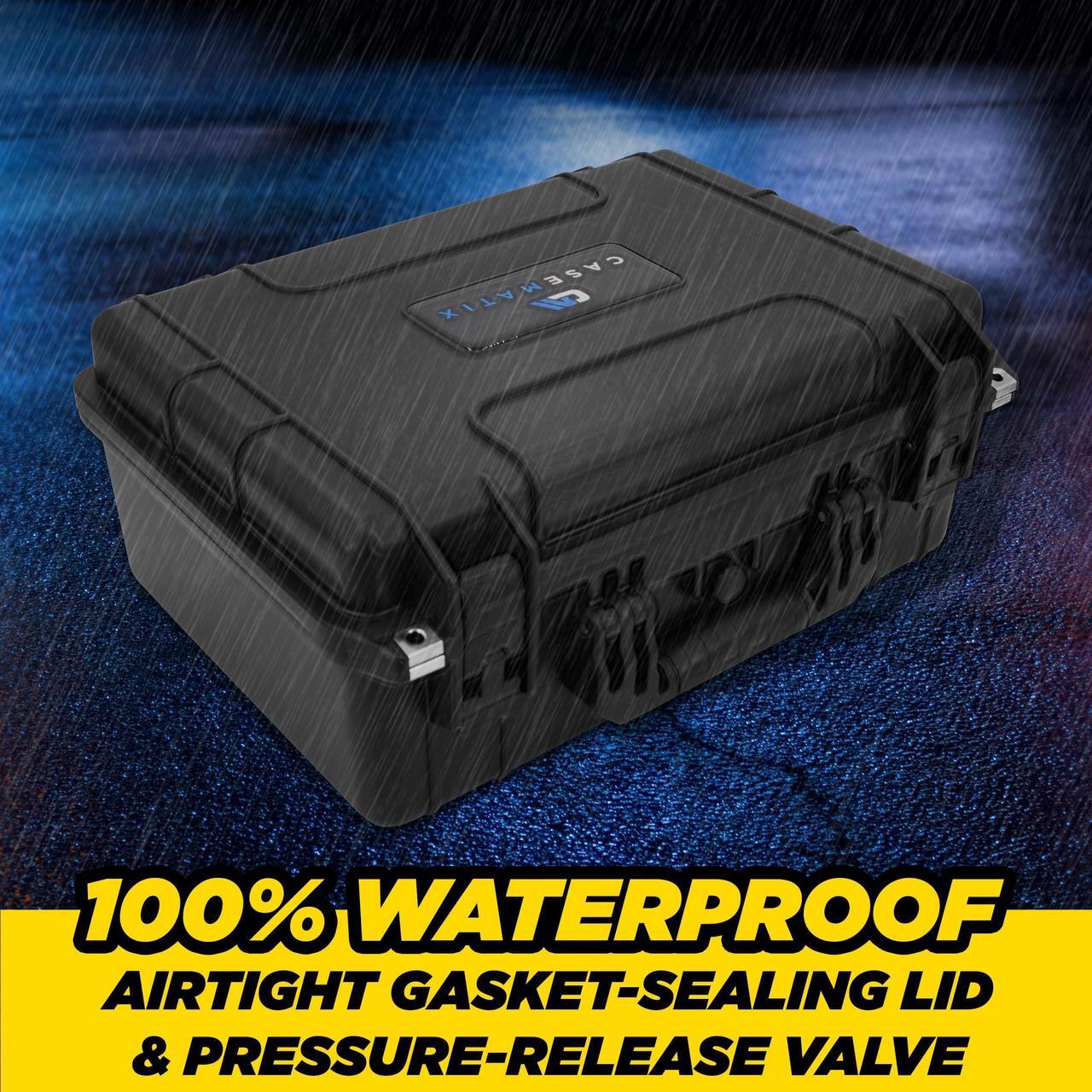 CASEMATIX Waterproof Travel Case Compatible with Starlink Mini Dish, Mount, Cables, Power Supply & More - Professionally Cut Impact Resistant Closed Cell Foam With Separate Storage For Accessories 5 | +254100720022 CASEMATIX Waterproof Travel Case Compatible with Starlink Mini Dish, Mount, Cables, Power Supply & More - Professionally Cut Impact Resistant Closed Cell Foam With Separate Storage For Accessories - Image 5