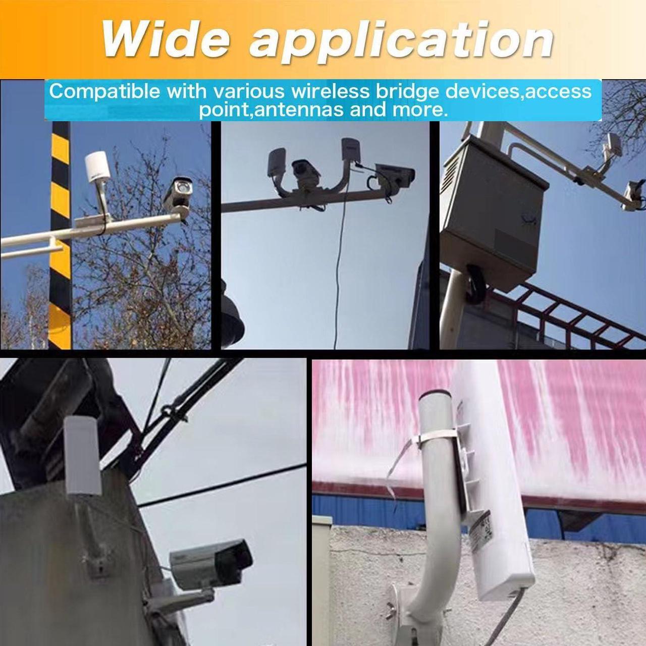 Universal Point to Point Wireless Bridge Pole Mount Bracket,J Pole Mount for Antenna and Outdoor Access Point,Pole and Wall-Mounted Mount for Outdoor Access Antenna Tp-Link and starlink 4-Pack - DRC 2 | +254100720022 Universal Point to Point Wireless Bridge Pole Mount Bracket,J Pole Mount for Antenna and Outdoor Access Point,Pole and Wall-Mounted Mount for Outdoor Access Antenna Tp-Link and starlink 4-Pack - DRC - Image 2