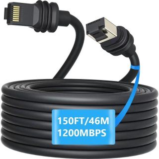 Replacement Cable for Starlink Gen 3, for Starlink Cable 46M(150FT) for Standard V3 Dish Starlink, Waterproof Outdoor Extension Cable for Starlink Accessories for Starlik Standard Kit, Gray(150FT) - DRC 4 | +254100720022 BT4YD2412300Z87H897 | +254100720022