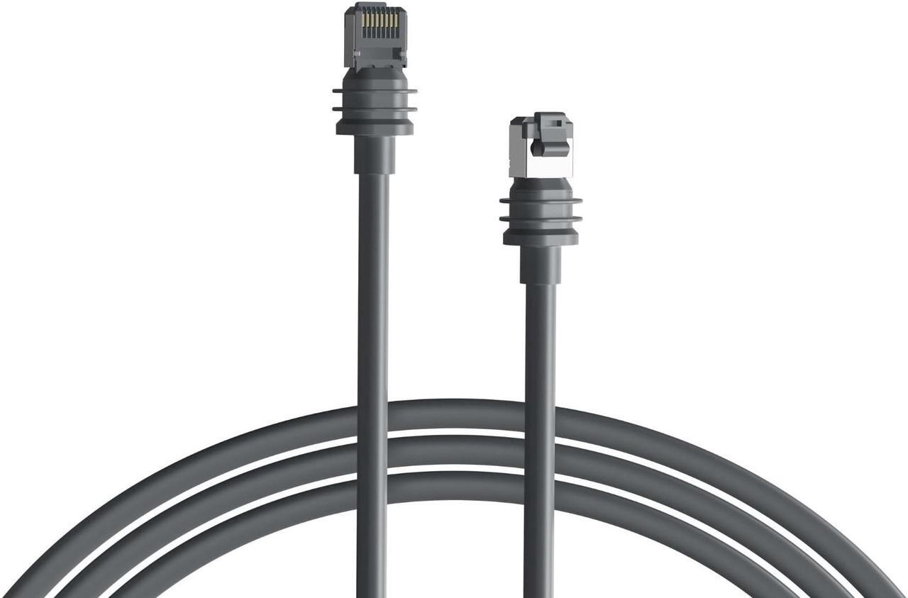 Steinwhale Ethernet Cable for Starlink Standard/Gen 3 and Mini 15M/50FT, Waterproof Barrel Jack, 26AWG CAT5E 1000Mbps Data Transfer, Outdoor Use, Cold & Heat Resistant, Replacement Extension Cable - DRC 1 | +254100720022 Steinwhale Ethernet Cable for Starlink Standard/Gen 3 and Mini 15M/50FT, Waterproof Barrel Jack, 26AWG CAT5E 1000Mbps Data Transfer, Outdoor Use, Cold & Heat Resistant, Replacement Extension Cable - DRC