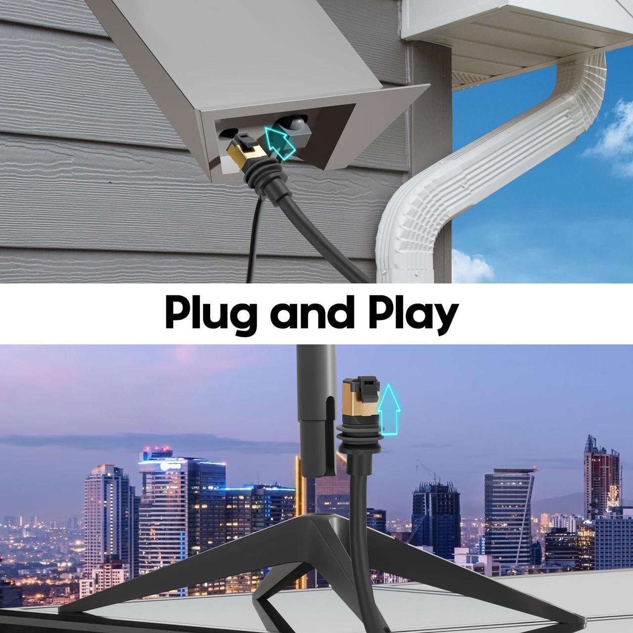 letoom Starlink Cable for Starlink Actuated Gen 3, Starlink Cable Gen 3 Replacement Standard V3 Cable Waterproof Starlink Ethernet Cable Gen 3 (150FT/46M) 2 | +254100720022 letoom Starlink Cable for Starlink Actuated Gen 3, Starlink Cable Gen 3 Replacement Standard V3 Cable Waterproof Starlink Ethernet Cable Gen 3 (150FT/46M) - Image 2