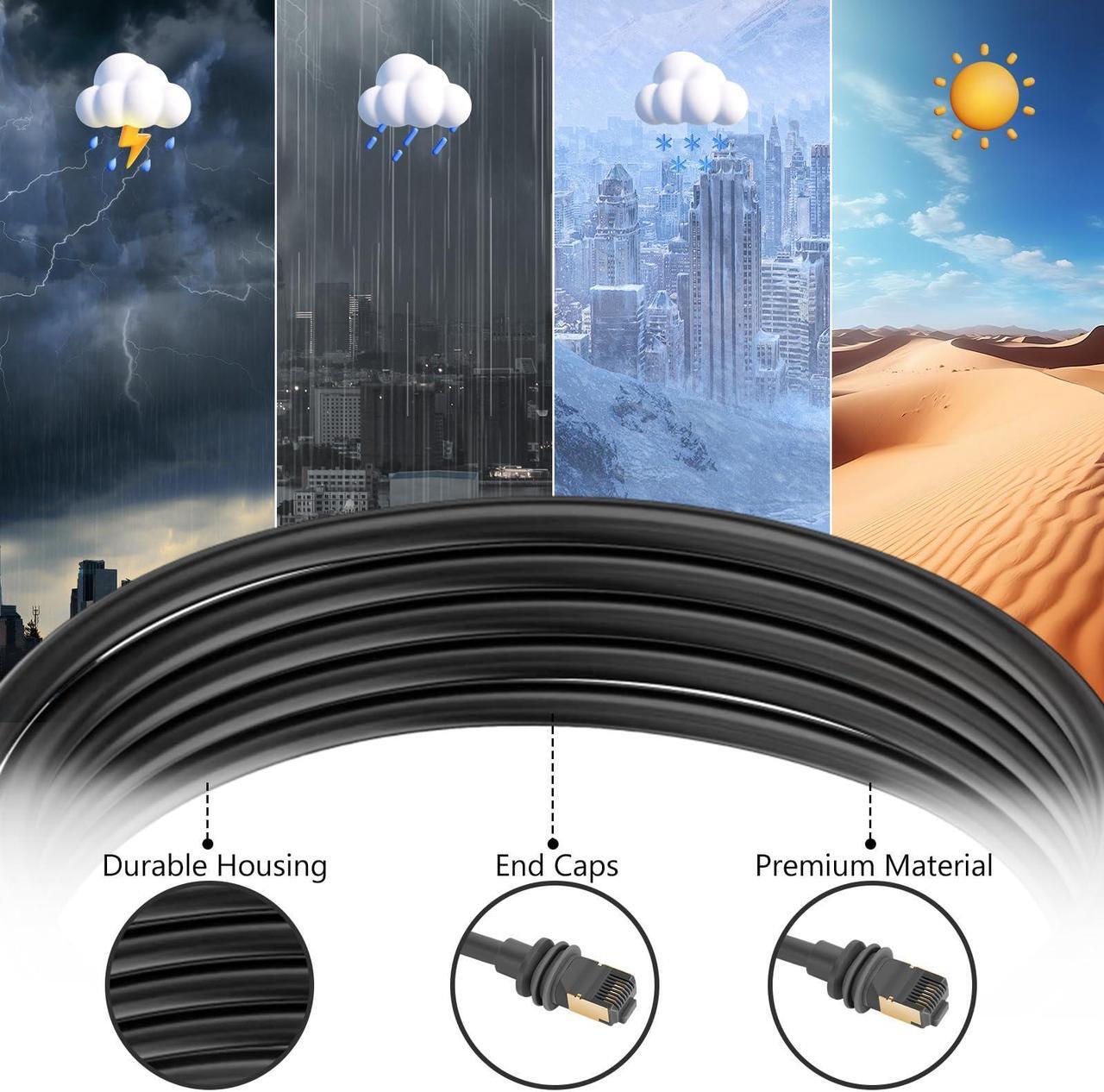 letoom Starlink Cable for Starlink Actuated Gen 3, Starlink Cable Gen 3 Replacement Standard V3 Cable Waterproof Starlink Ethernet Cable Gen 3 (150FT/46M) 3 | +254100720022 letoom Starlink Cable for Starlink Actuated Gen 3, Starlink Cable Gen 3 Replacement Standard V3 Cable Waterproof Starlink Ethernet Cable Gen 3 (150FT/46M) - Image 3