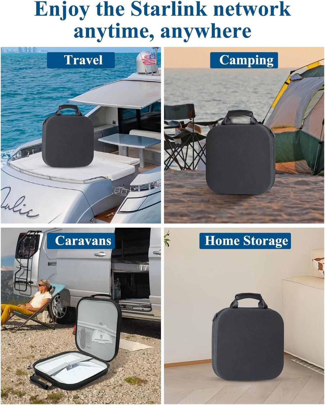 Starlink Mini Carry Case - Outdoor Travel Case for Standard Starlink Mini Accessories, Large Capacity, Semi-Rigid EVA Protection - DRC 5 | +254100720022 Starlink Mini Carry Case - Outdoor Travel Case for Standard Starlink Mini Accessories, Large Capacity, Semi-Rigid EVA Protection - DRC - Image 5