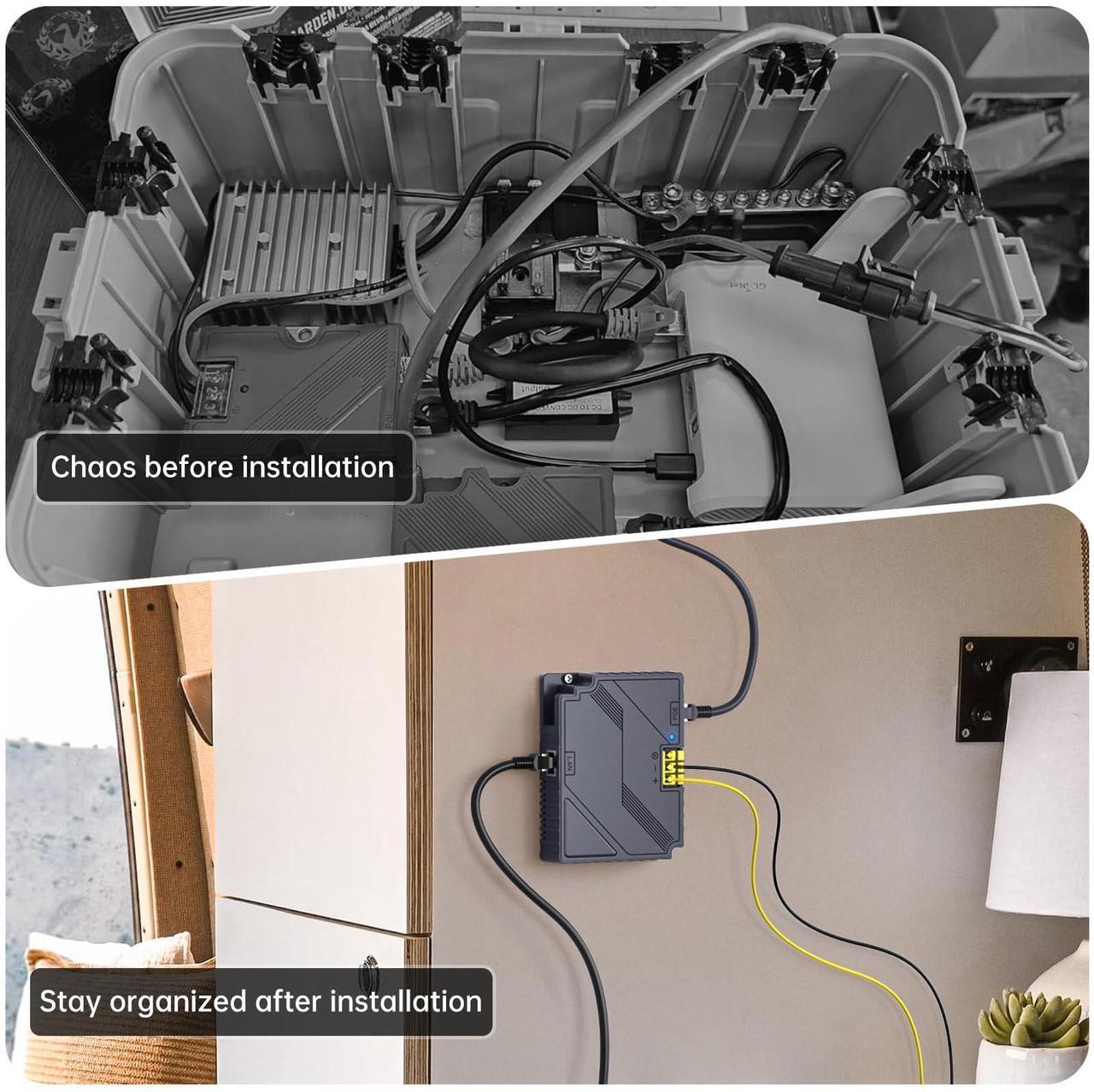 XLTTYWL Starlink V3 Poe Injector, 150W 2 in 1 GigE Passive & ESD Protection Starlink 12v Conversion Kit, Starlink DC Step UP Converter DC 9-36V/150W with gen3 Router Mount for Starlink Gen 3 Dishy - DRC 5 | +254100720022 XLTTYWL Starlink V3 Poe Injector, 150W 2 in 1 GigE Passive & ESD Protection Starlink 12v Conversion Kit, Starlink DC Step UP Converter DC 9-36V/150W with gen3 Router Mount for Starlink Gen 3 Dishy - DRC - Image 5