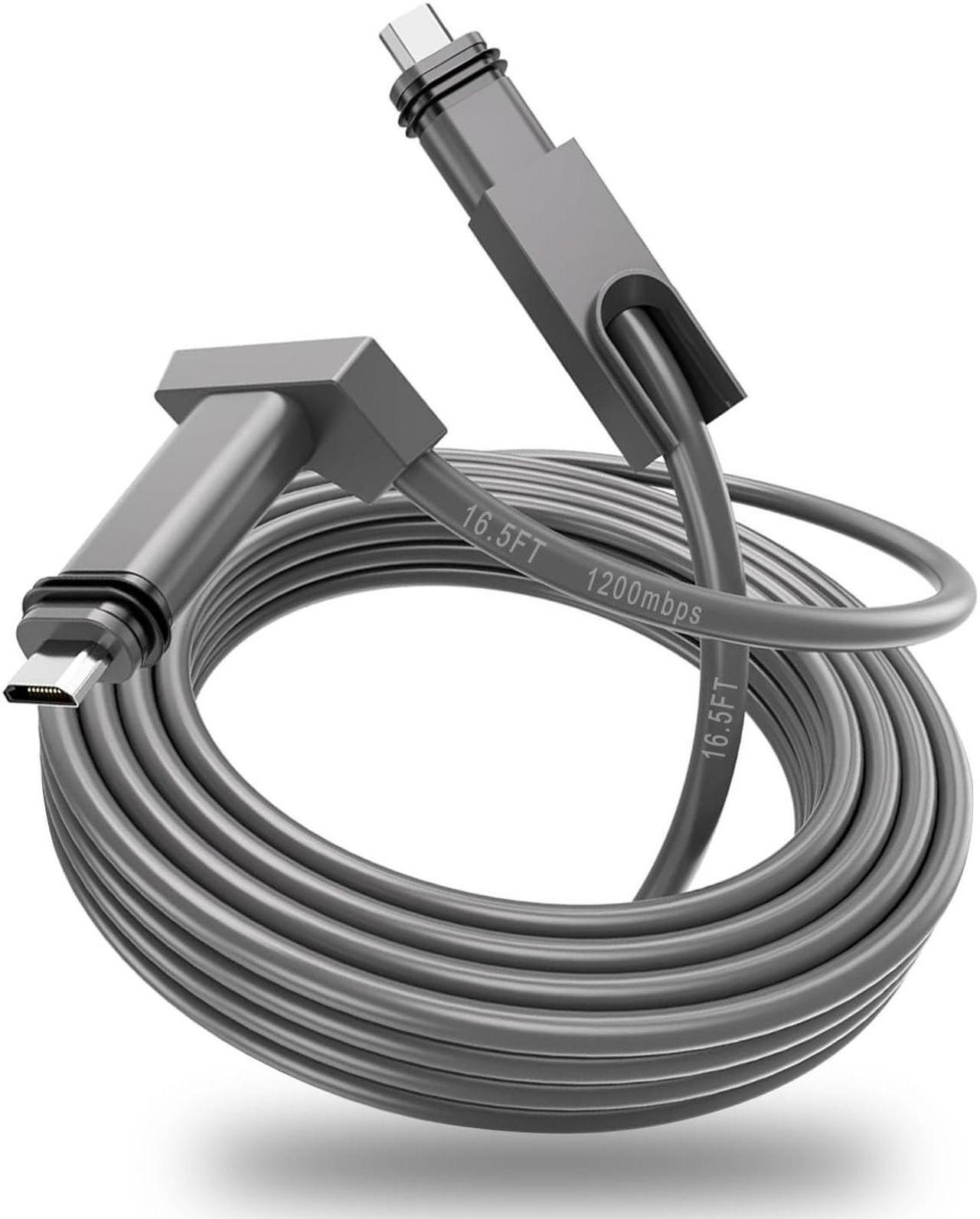 GTOMNI Starlink Cable 16.5FT for Starlink Rectangular Satellite V2, Replacement Cable Starlink for Satellite V2, Extension Starlink Cable Waterproof & Rainproof for Starlink Mesh Router, Grey 1 | +254100720022 GTOMNI Starlink Cable 16.5FT for Starlink Rectangular Satellite V2, Replacement Cable Starlink for Satellite V2, Extension Starlink Cable Waterproof & Rainproof for Starlink Mesh Router, Grey