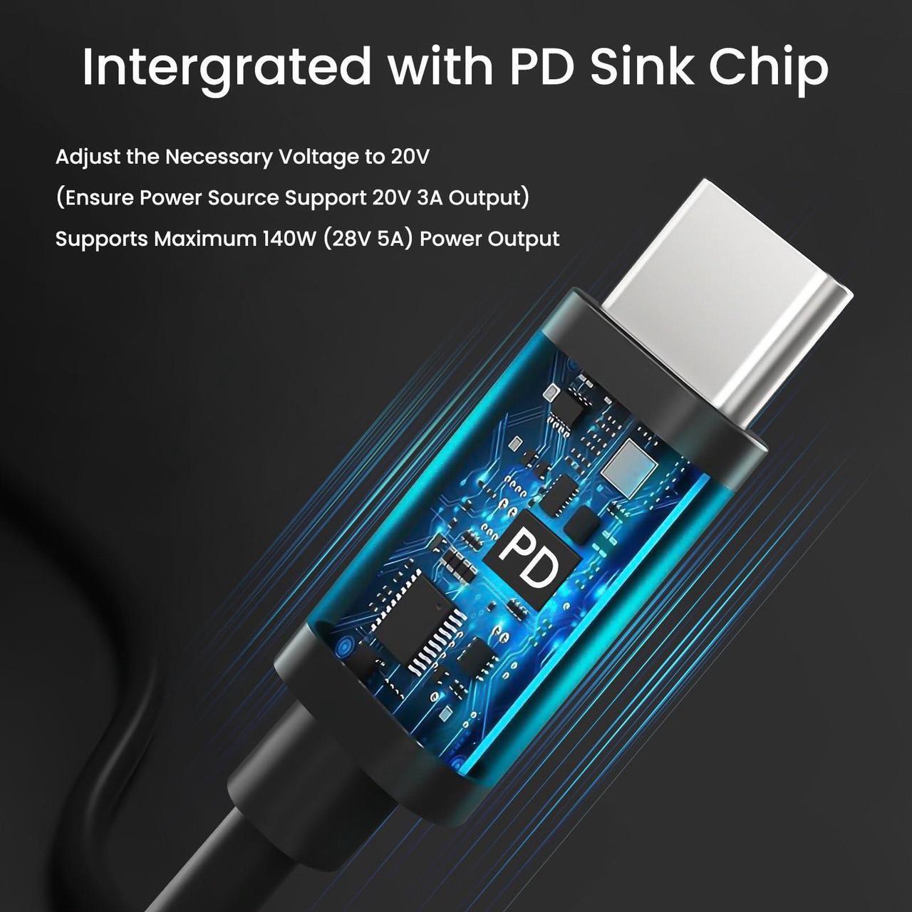Starlink Mini USB C to DC Power Cable 5M/16.4FT, 140W USB Type-C Input to Waterproof Barrel Jack Charging Cord 18AWG, Work with 60W+ PD Source, Compatible with 28V PPS and 20V PD protocols 4 | +254100720022 Starlink Mini USB C to DC Power Cable 5M/16.4FT, 140W USB Type-C Input to Waterproof Barrel Jack Charging Cord 18AWG, Work with 60W+ PD Source, Compatible with 28V PPS and 20V PD protocols - Image 4