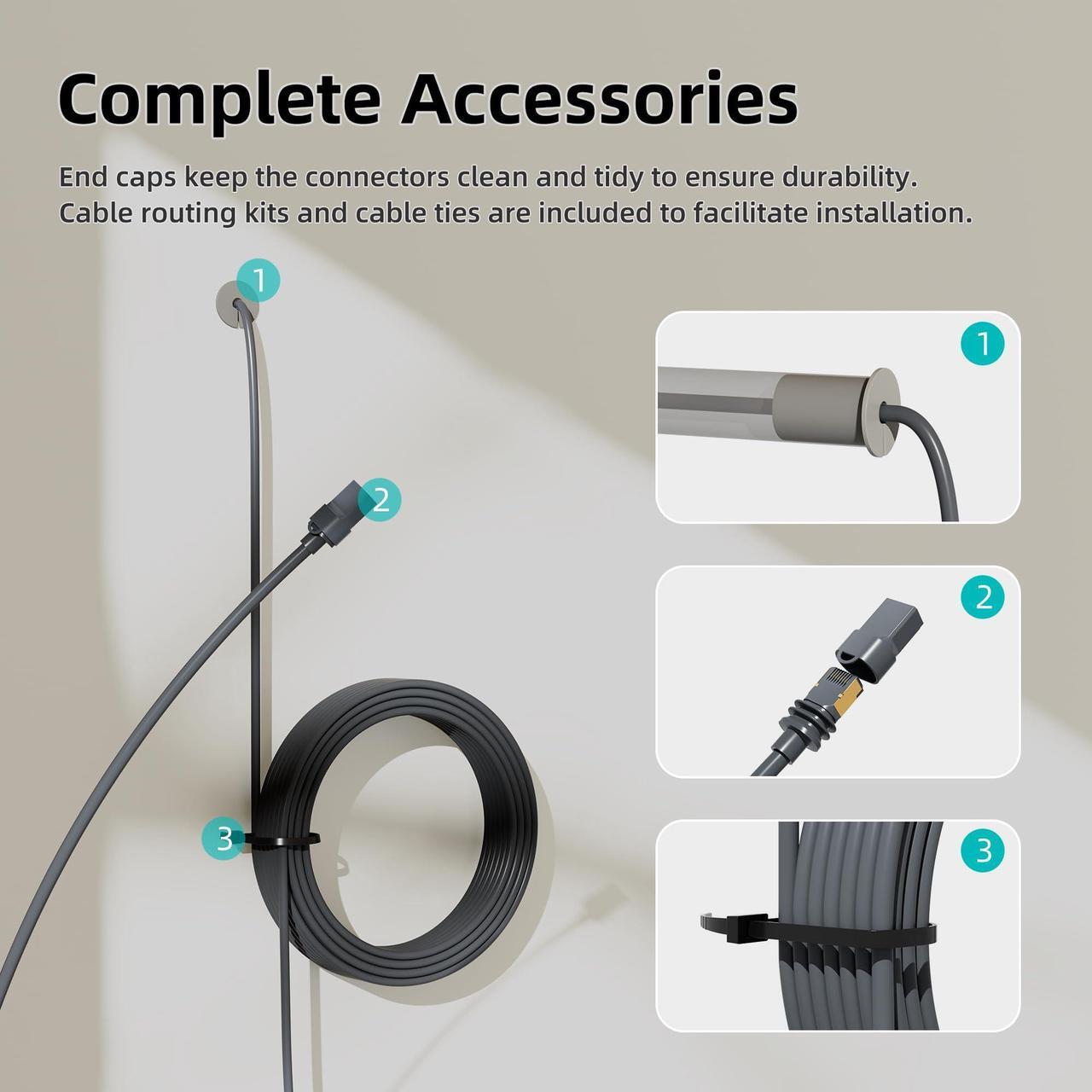 EAZUSE Starlink Gen 3 Cable, 150FT Ethernet Cable for Gen 3 Starlink Standard + Starlink Ethernet Adapter Gen 3/Mini, Starlink Mini Cable Extension to RJ45 Coupler - DRC 5 | +254100720022 EAZUSE Starlink Gen 3 Cable, 150FT Ethernet Cable for Gen 3 Starlink Standard + Starlink Ethernet Adapter Gen 3/Mini, Starlink Mini Cable Extension to RJ45 Coupler - DRC - Image 5