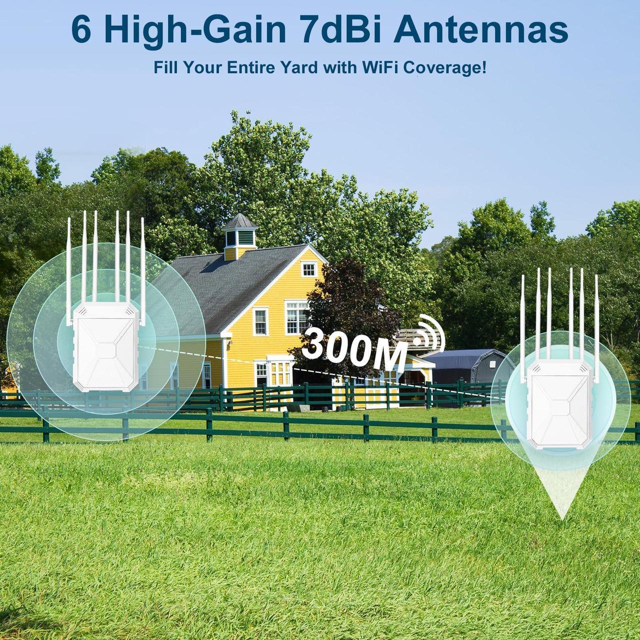 AX1800 Outdoor WiFi 6 Extender, High Power Outdoor WiFi Extender Signal Booster, Long Range Outdoor WiFi Access Point, IP67 Weatherproof, Passive PoE, for Starlink, Patio, Camping, Yard, RV 5 | +254100720022 AX1800 Outdoor WiFi 6 Extender, High Power Outdoor WiFi Extender Signal Booster, Long Range Outdoor WiFi Access Point, IP67 Weatherproof, Passive PoE, for Starlink, Patio, Camping, Yard, RV - Image 5