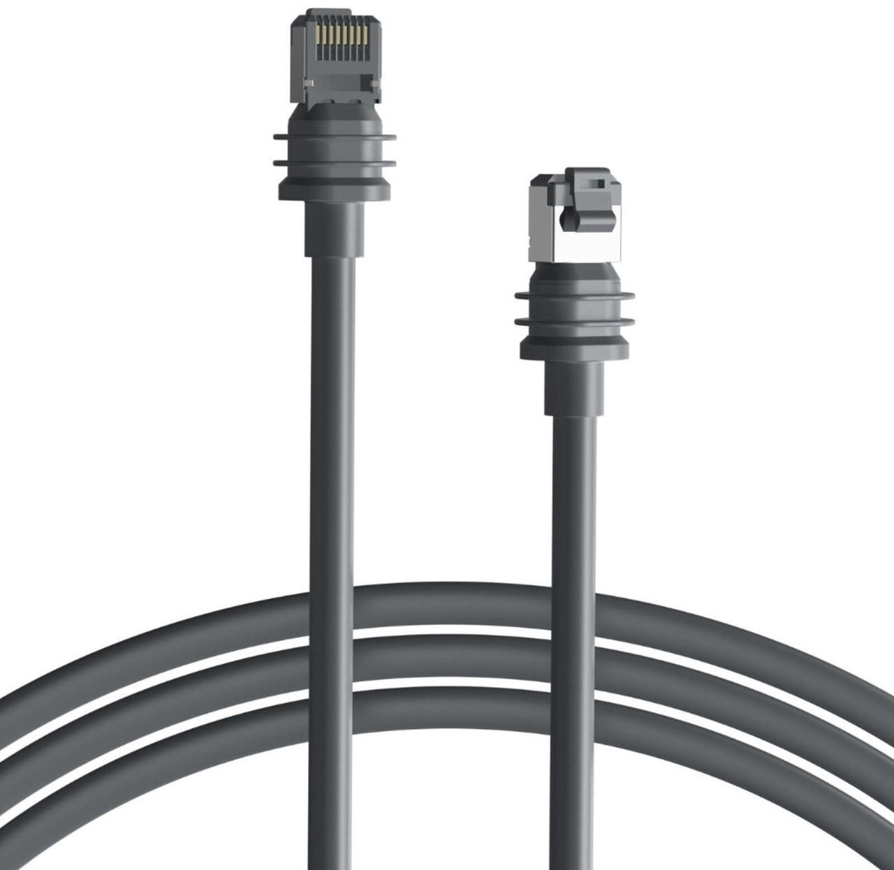 Steinwhale Ethernet Cable for Starlink Standard/Gen 3 and Mini 10M/33FT, Waterproof Barrel Jack, 26AWG CAT5E 1000Mbps Data Transfer, Outdoor Use, Cold & Heat Resistant, Replacement Extension Cable - DRC 1 | +254100720022 Steinwhale Ethernet Cable for Starlink Standard/Gen 3 and Mini 10M/33FT, Waterproof Barrel Jack, 26AWG CAT5E 1000Mbps Data Transfer, Outdoor Use, Cold & Heat Resistant, Replacement Extension Cable - DRC