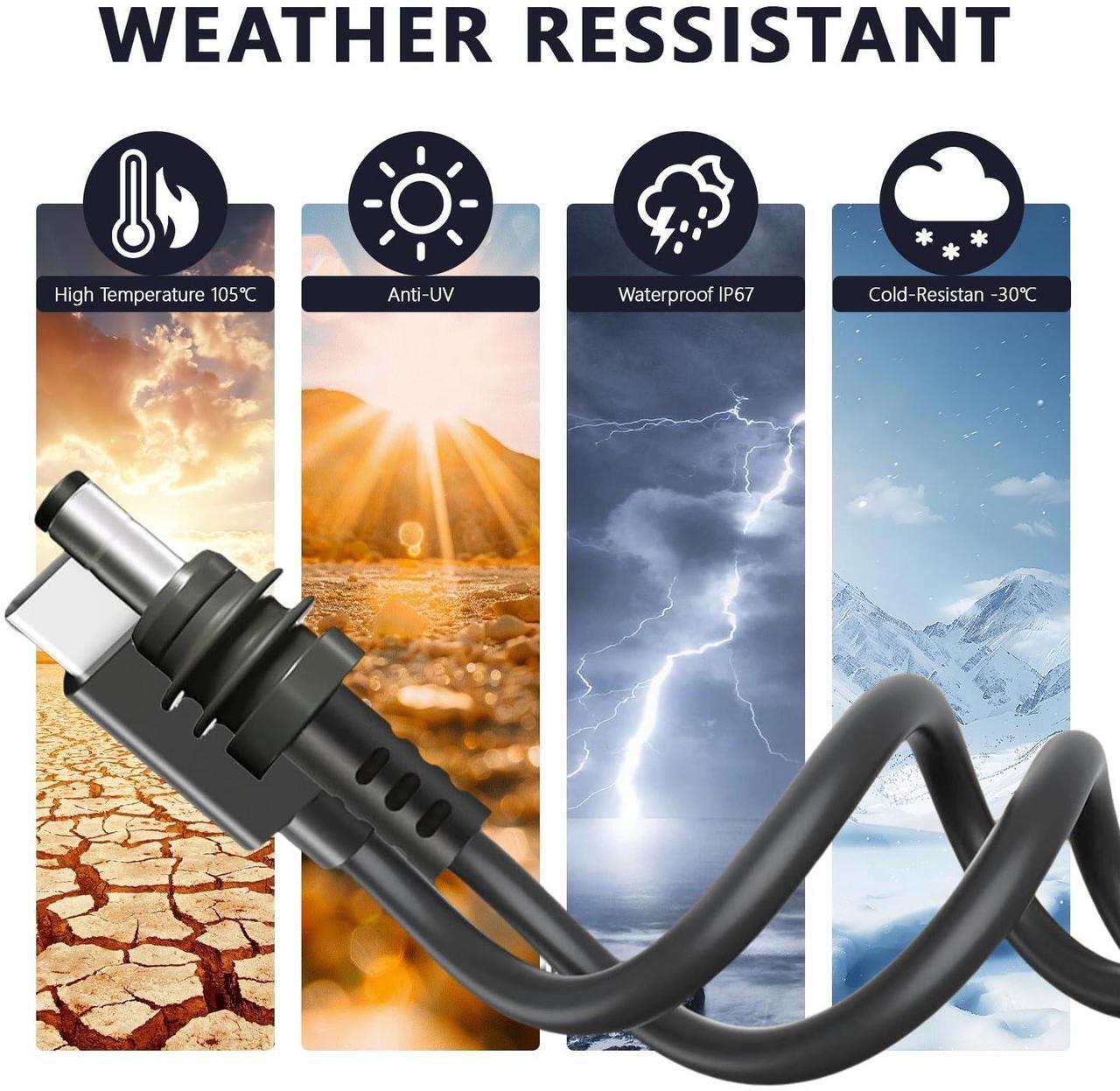 OTPEIR Starlink Mini Cable, 9.84FT Starlink Mini USB Type C to DC Power Cable Cord, Work with 100W+ PD Source, Waterproof Input USB Type C to DC Cable, 18AWG 3M - DRC 5 | +254100720022 OTPEIR Starlink Mini Cable, 9.84FT Starlink Mini USB Type C to DC Power Cable Cord, Work with 100W+ PD Source, Waterproof Input USB Type C to DC Cable, 18AWG 3M - DRC - Image 5