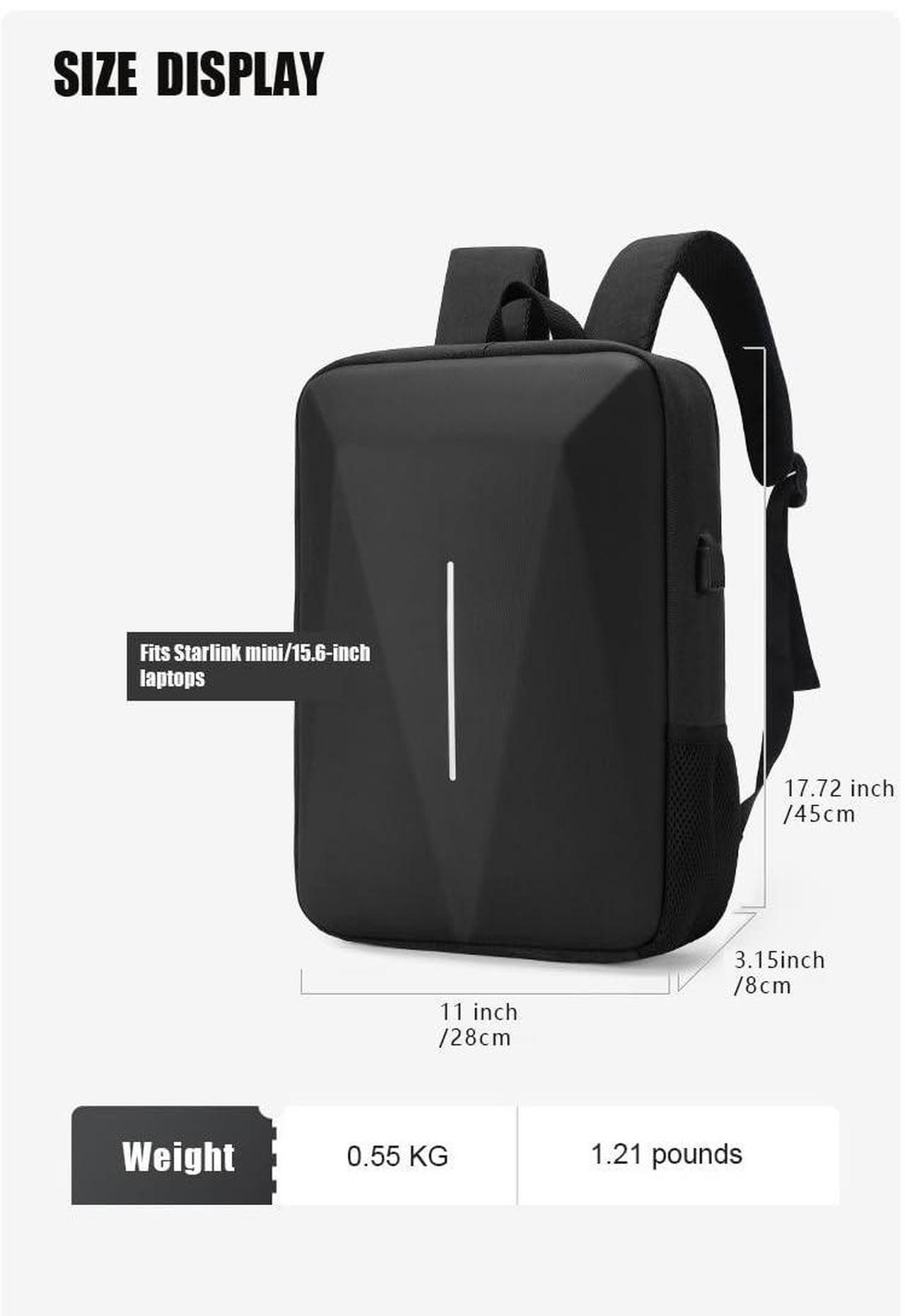 HFLZBRO Bag for Starlink Mini - Storage Bag Case for Starlink Dish and All Accessories - Anti-theft Water-resistant Backpack (Black) 2 | +254100720022 HFLZBRO Bag for Starlink Mini - Storage Bag Case for Starlink Dish and All Accessories - Anti-theft Water-resistant Backpack (Black) - Image 2