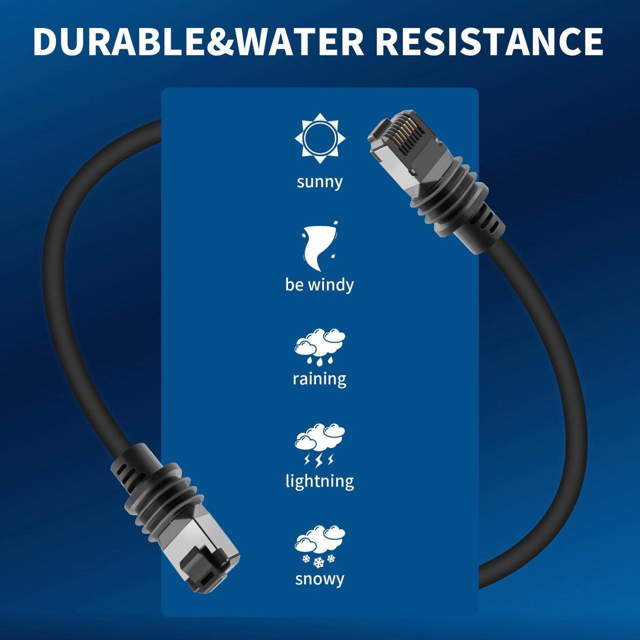 INEAUTO Starlink Gen 3 Cable - 75FT/23M, Replacement Extension Ethernet Cable for Starlink V3, 26AWG Wire, Waterproof, Durable & Compatible with Starlink Generation 3 - DRC 4 | +254100720022 INEAUTO Starlink Gen 3 Cable - 75FT/23M, Replacement Extension Ethernet Cable for Starlink V3, 26AWG Wire, Waterproof, Durable & Compatible with Starlink Generation 3 - DRC - Image 4