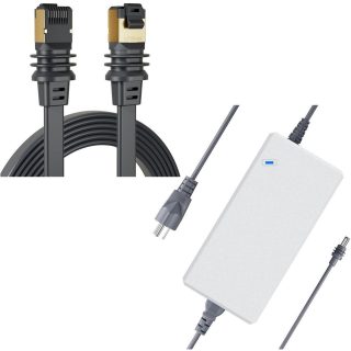 STARGEAR 100FT Starlink Gen 3/Mini Cable, Starlink Flat Hidden Power Ethenet Cable, Starlink Gen 3 Charger, 195W AC Power Adapter for Starlink Standard Replacement Starlink Accessories - DRC 82 | +254100720022 C0CPD25060401JPRGE5 | +254100720022