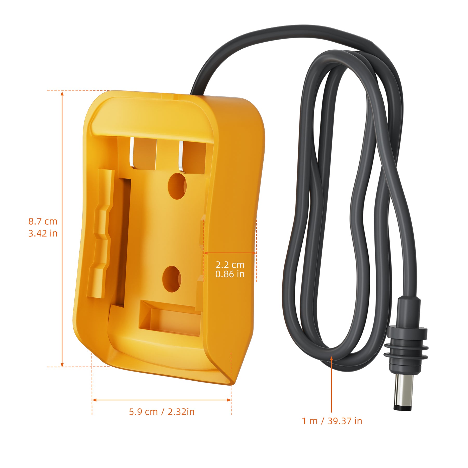 Starlink Mini DC Power Cable with Dewalt 18V-20V Battery Adapter - 3.28FT/1M - Image 2