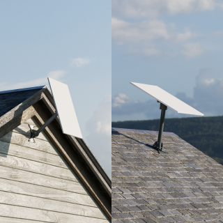 Starlink Gen 3 Adjustable Ridge Roof Mount Kit with Pipe Adapter and Pole 59 | +254100720022 GEN3 DM1 PRM2 Starlink Gen 3 Adjustable Ridge Roof Mount Kit 1800x1800 | +254100720022