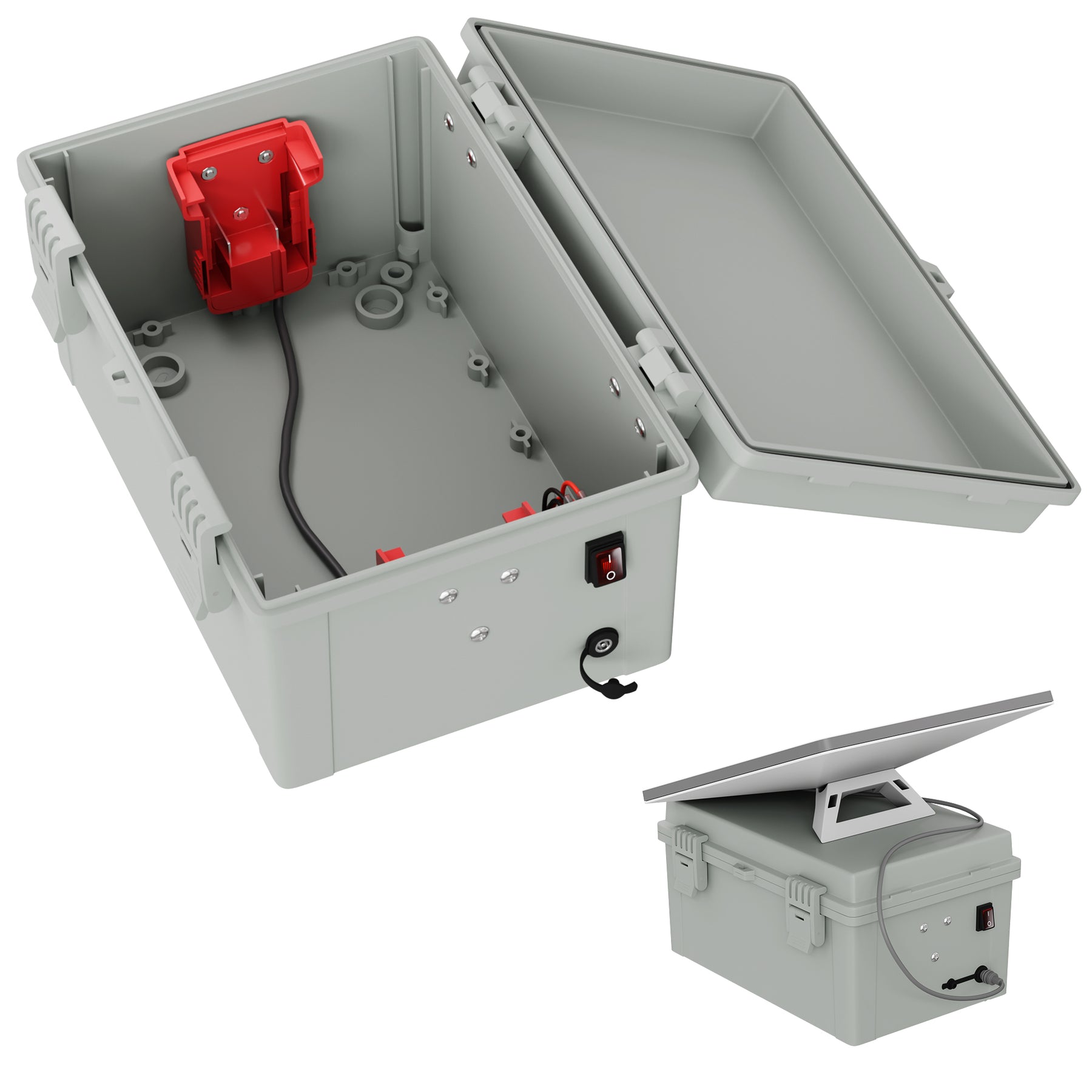 Starlink Mini Dual Milwaukee 18V/20V Battery Adapter Box with DC Plug & Switch-DRC 1 | +254100720022 Starlink Mini Dual Milwaukee 18V/20V Battery Adapter Box with DC Plug & Switch-DRC