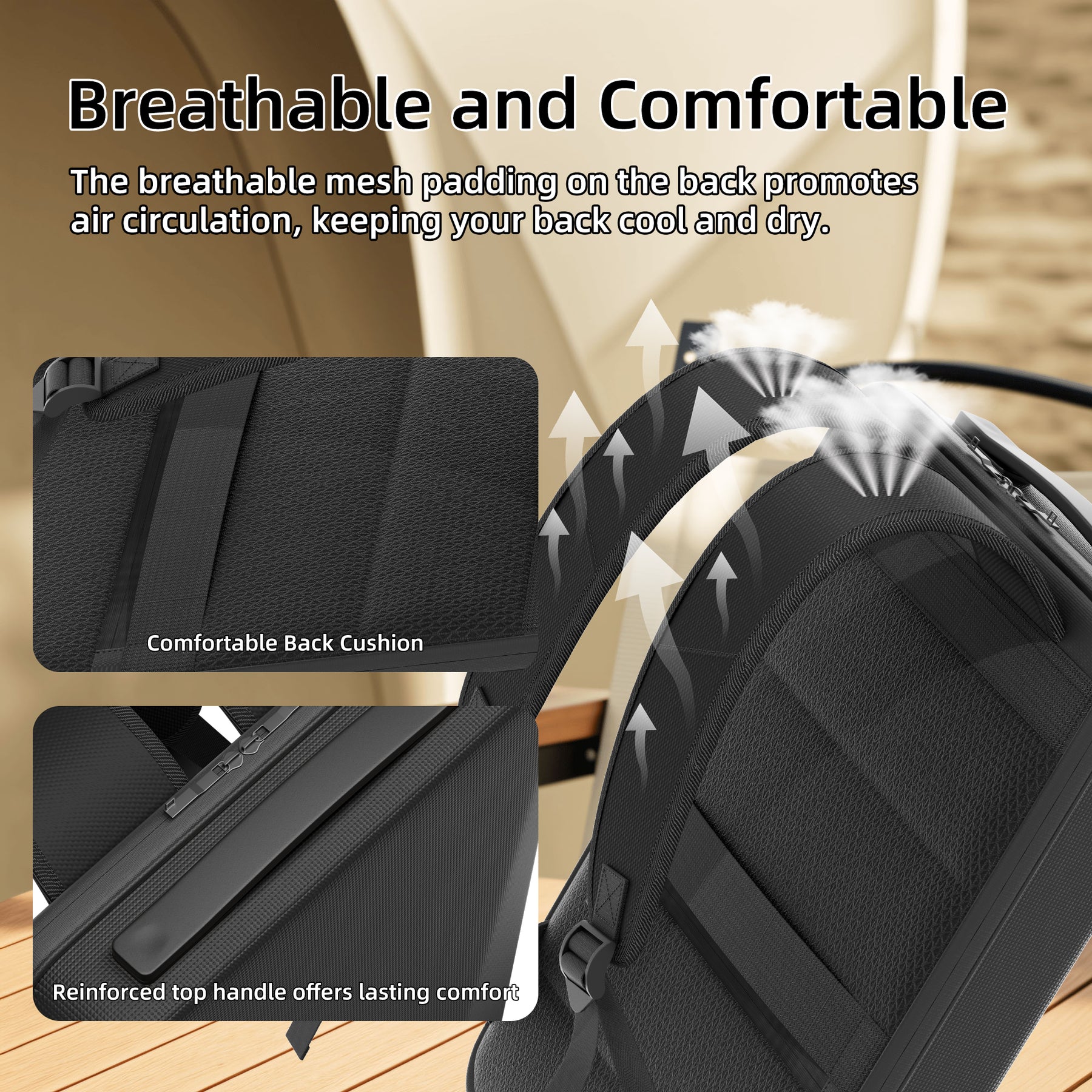 Starlink Mini Hard Shell Travel Backpack with TSA Lock & USB Charging Ports-DRC 5 | +254100720022 Starlink Mini Hard Shell Travel Backpack with TSA Lock & USB Charging Ports-DRC - Image 5