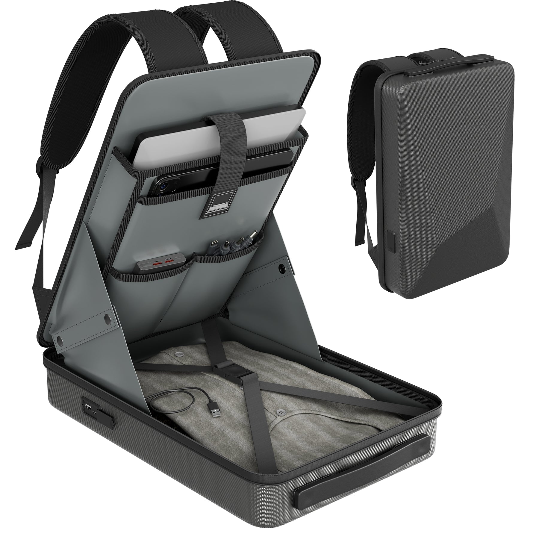 Starlink Mini Hard Shell Travel Backpack with TSA Lock & USB Charging Ports-DRC 1 | +254100720022 Starlink Mini Hard Shell Travel Backpack with TSA Lock & USB Charging Ports-DRC