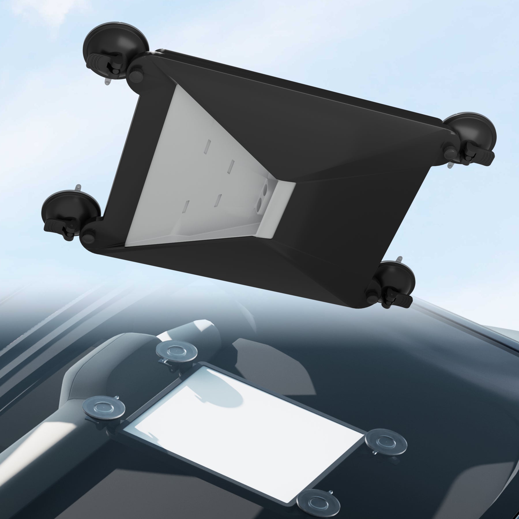 Starlink Mini Car Mount with Protective Silicone Case and Suction Cup for Sunroof, Car Window, RV Skylight-DRC