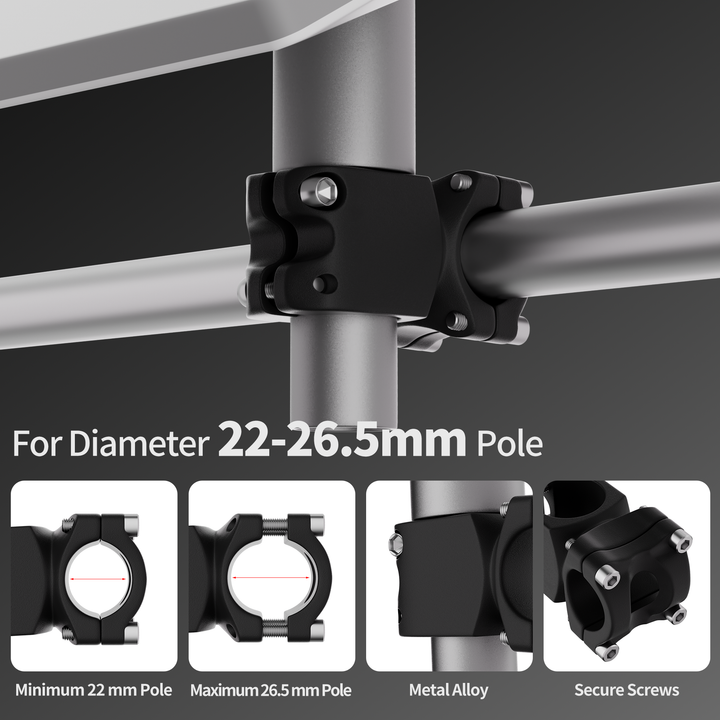 Starlink Mini Pole Mount Kit with Aluminum Alloy Pipe for 0.87"-1.04" Pole-DRC 2 | +254100720022 Starlink Mini Pole Mount Kit with Aluminum Alloy Pipe for 0.87"-1.04" Pole-DRC - Image 2