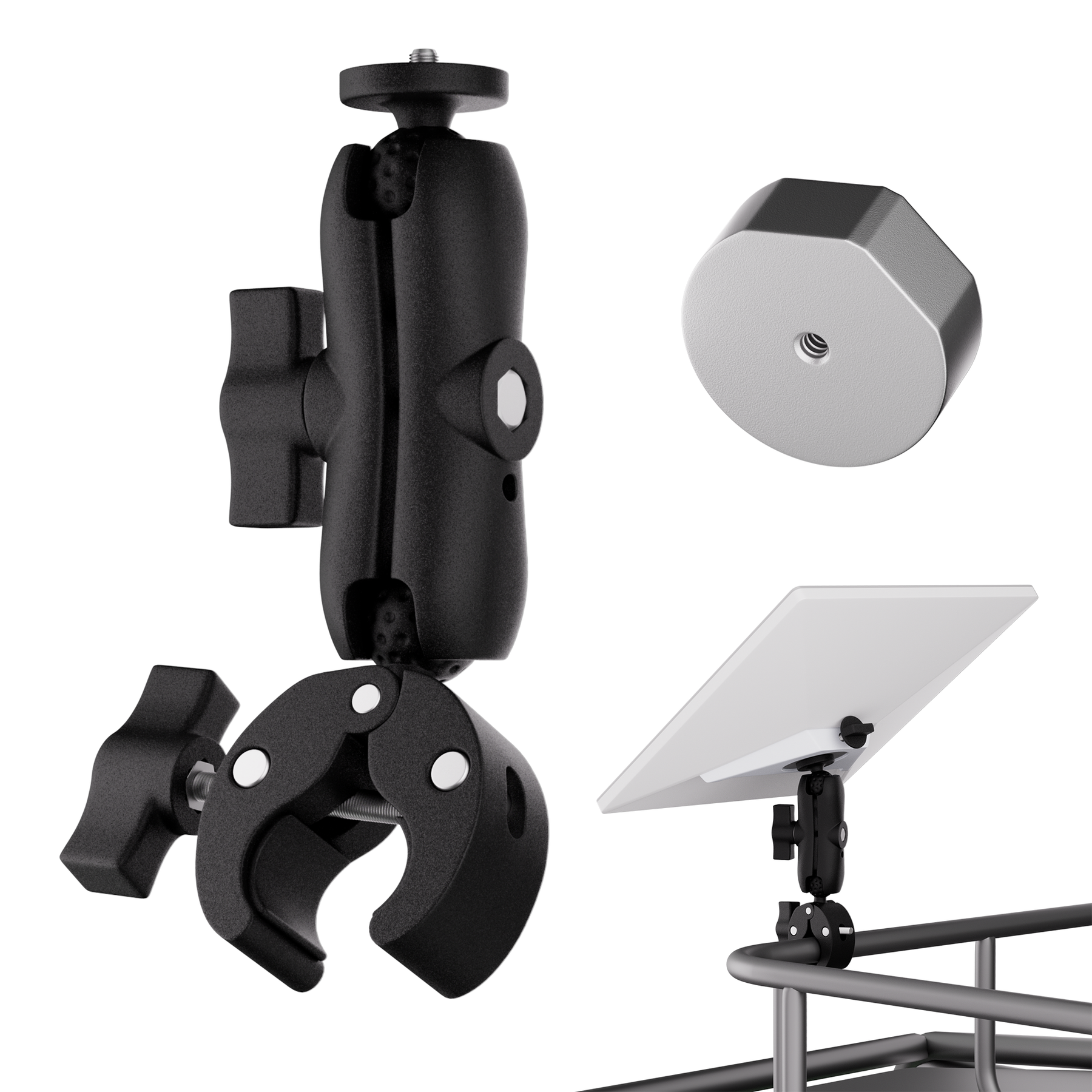 Starlink Mini Clamp with Double Ball Head Magic Arm and Tripod Adapter-DRC 1 | +254100720022 Starlink Mini Clamp with Double Ball Head Magic Arm and Tripod Adapter-DRC